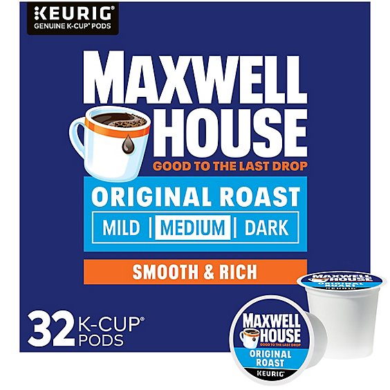 Maxwell House Original Roast Medium Roast K-Cup® Coffee Pods - 32