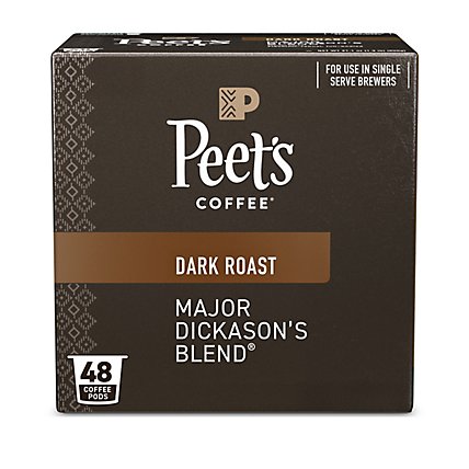 Peet's Coffee Major Dickason's Dark Roast Single Serve Coffee Pods