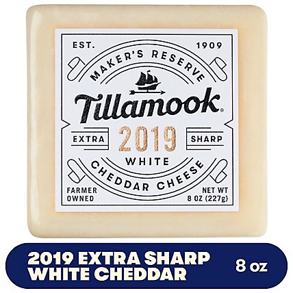 Tillamook Makers Reserve 2019 Extra Sharp White Cheddar Chunk