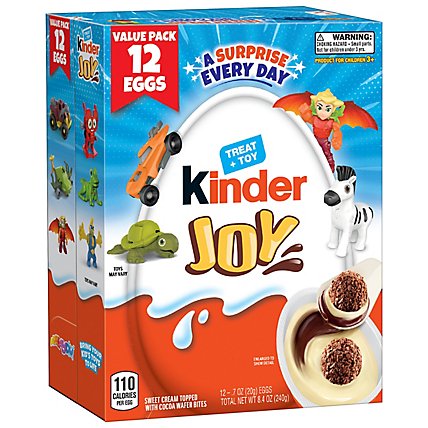 Kinder Joy Eggs Milk Chocolate Treat With Toys - 8.4 OZ - albertsons