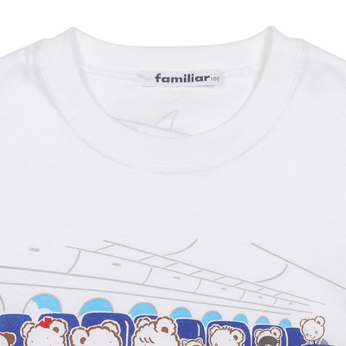 ANAオリジナル＞familiar for ANA Tシャツ100cm （飛行機のなかデザイン）
