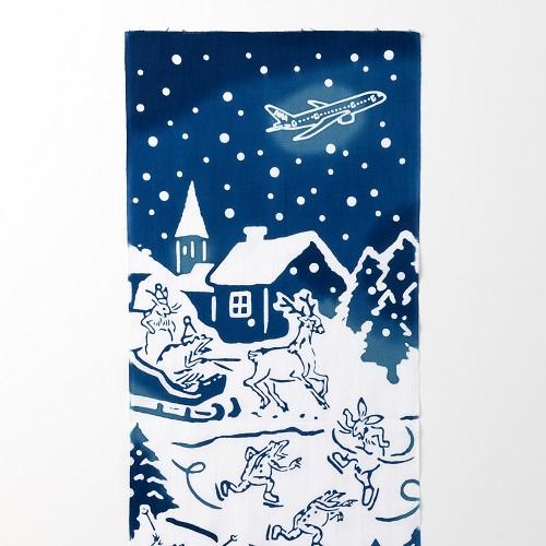 ネコポス便】＜ANAオリジナル＞かまわぬ for ANA てぬぐい 鳥獣戯画