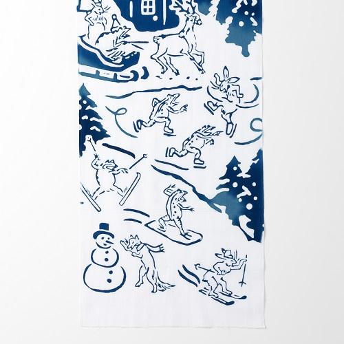 ネコポス便】＜ANAオリジナル＞かまわぬ for ANA てぬぐい 鳥獣戯画