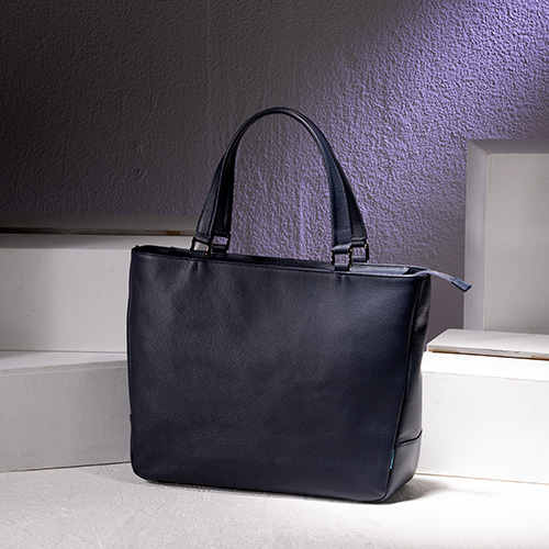 新品】a.testoni レザー トートバッグ ツーピースレザートートバッグ M