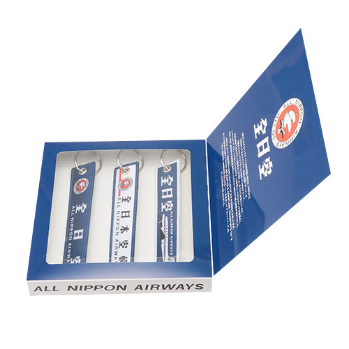 ANAオリジナル＞レトロモチーフ フライトタグ3本セット（ネイビー