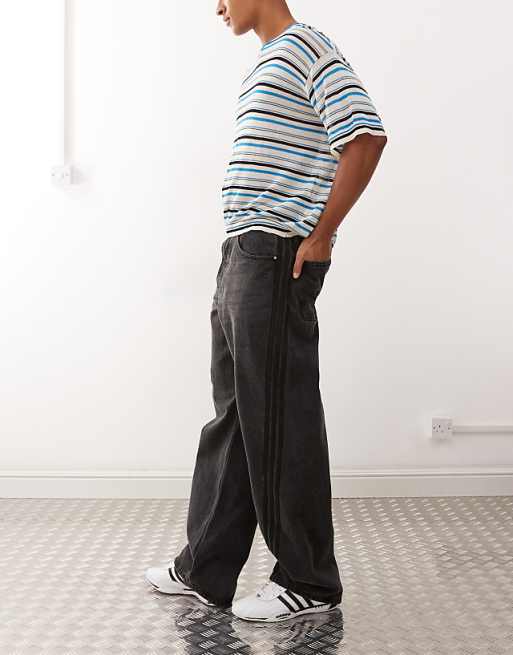 adidas Originals Adilenium Season 3 loose fit jeans in black | ASOS