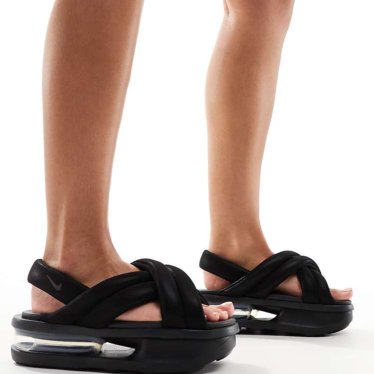 Nike Air Max Isla sandals in black | ASOS