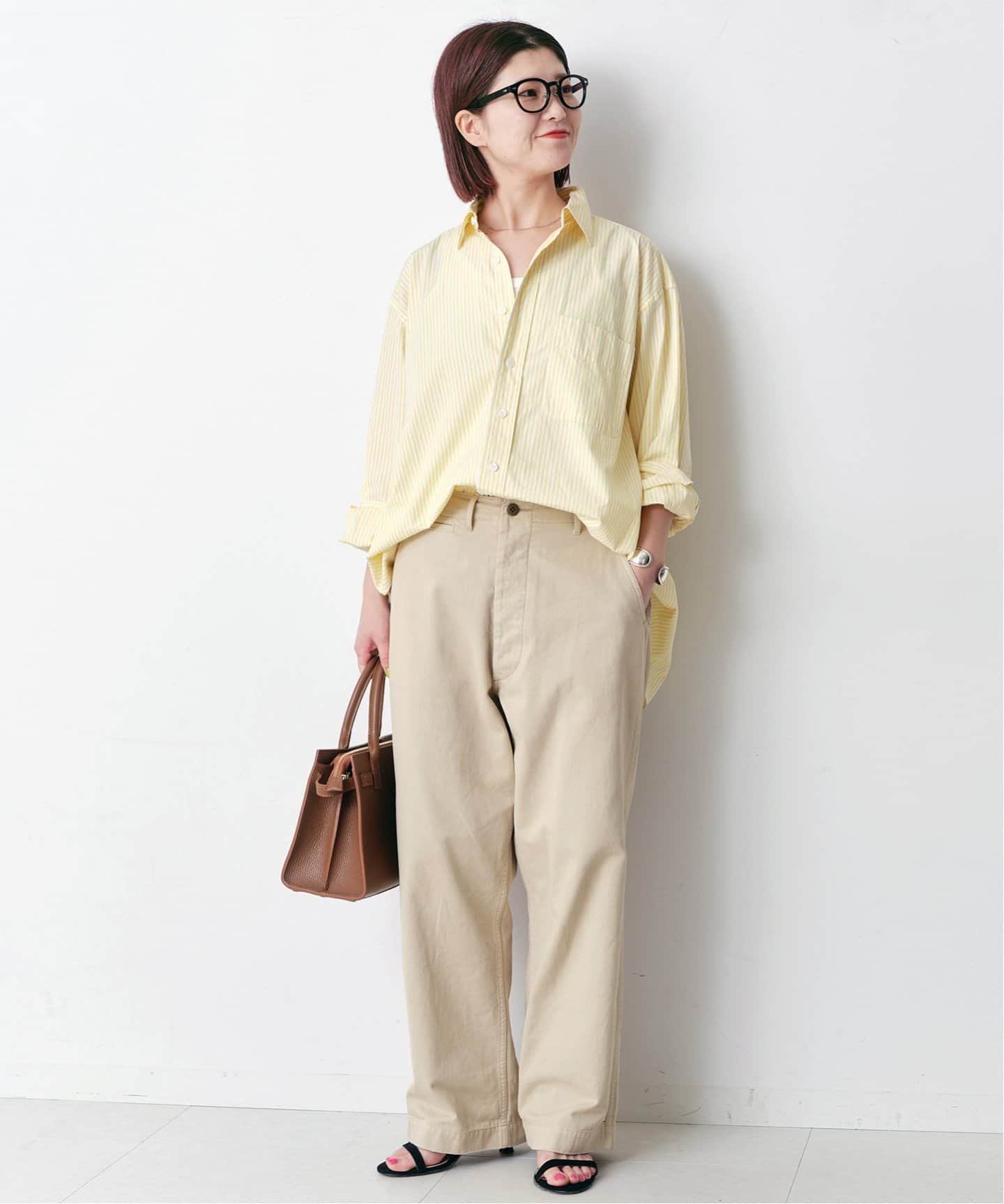 コットンブロードワイドスクエアシャツ（シャツ／ブラウス）｜Spick