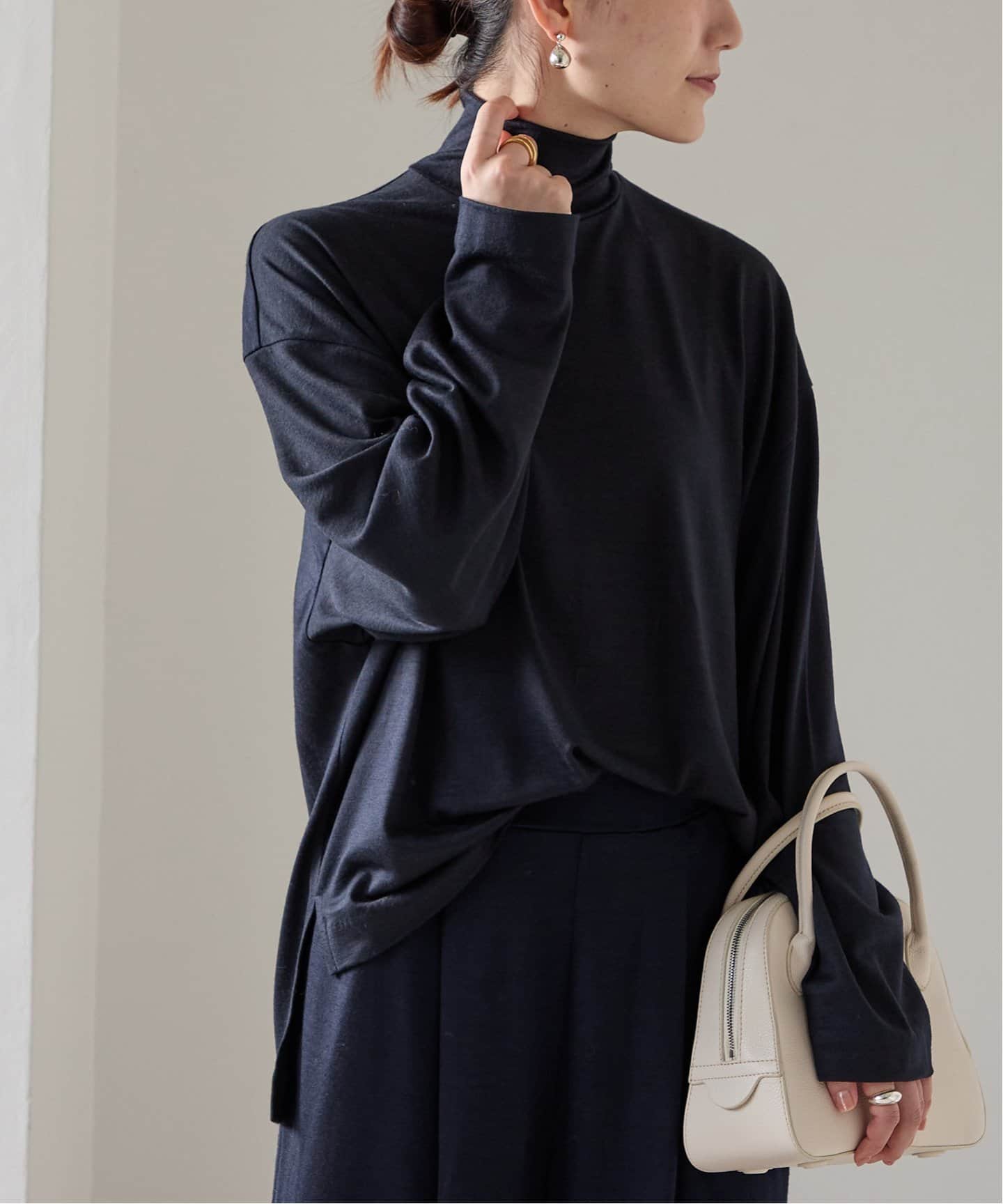 追加》wool 100 jersey ハイネック（Tシャツ／カットソー）｜VERMEIL