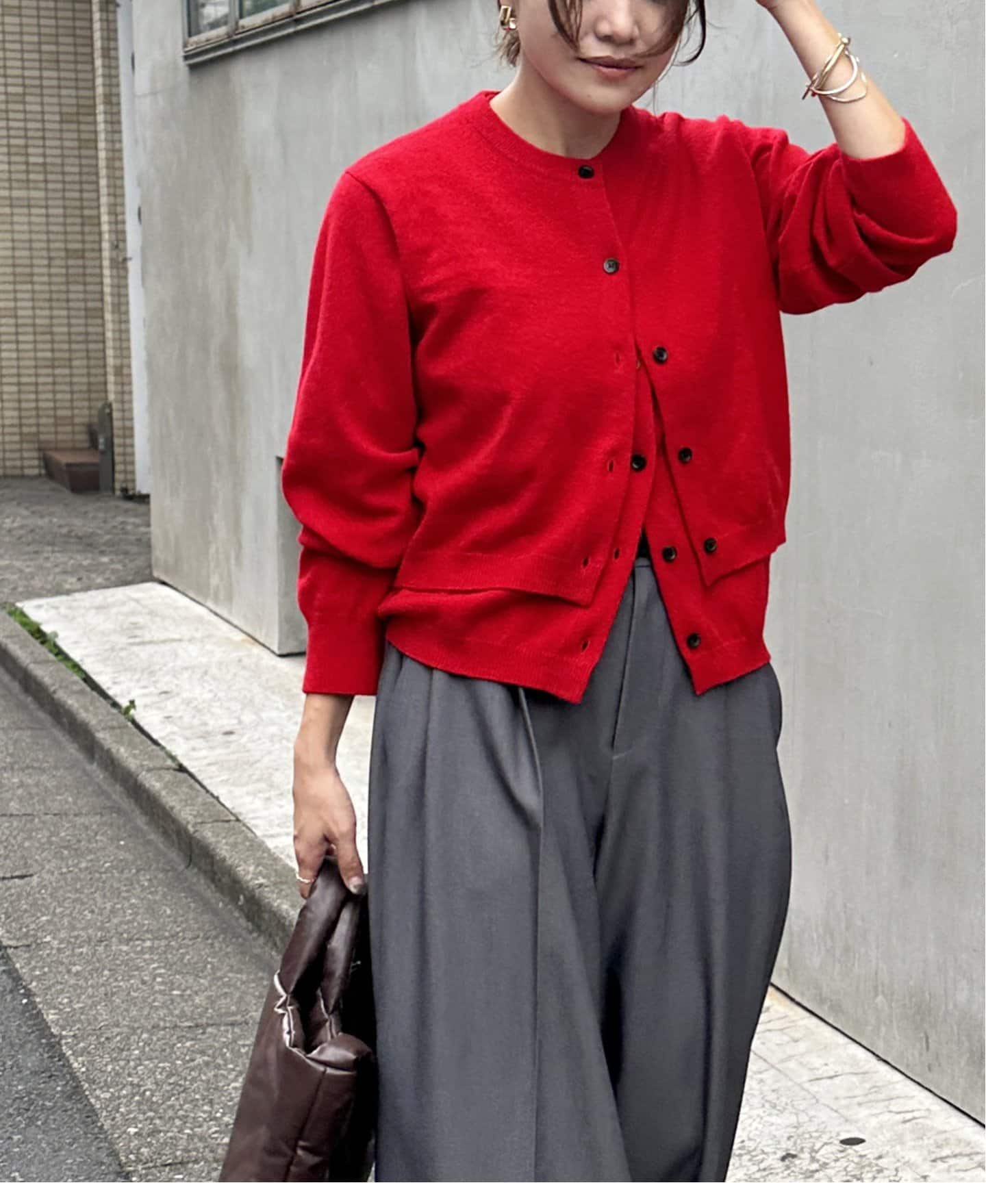 2枚セット】ウールカシミヤMANY WAYカーディガン（カーディガン