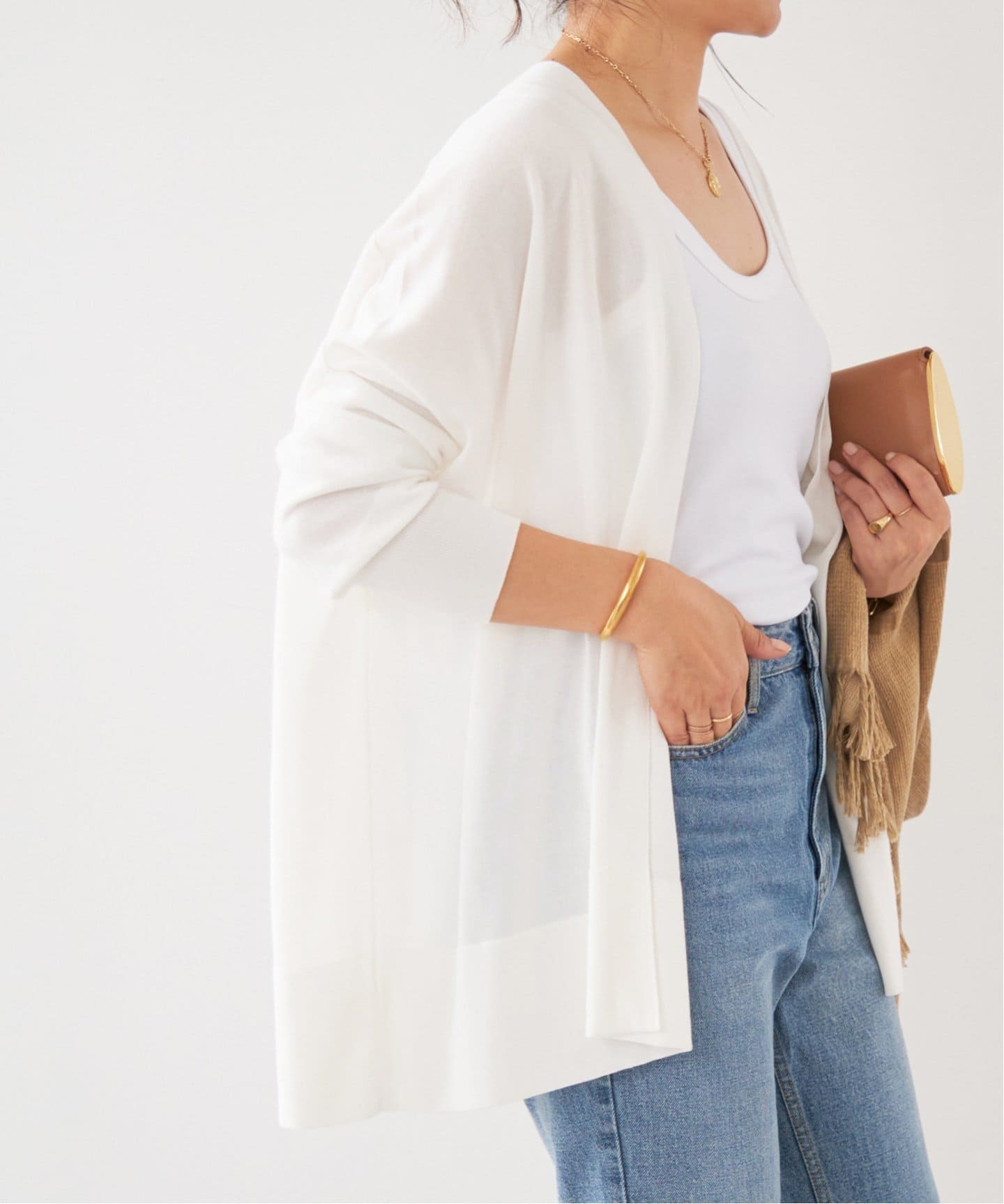 shake code ショートカーディガン（カーディガン）｜Deuxieme Classe