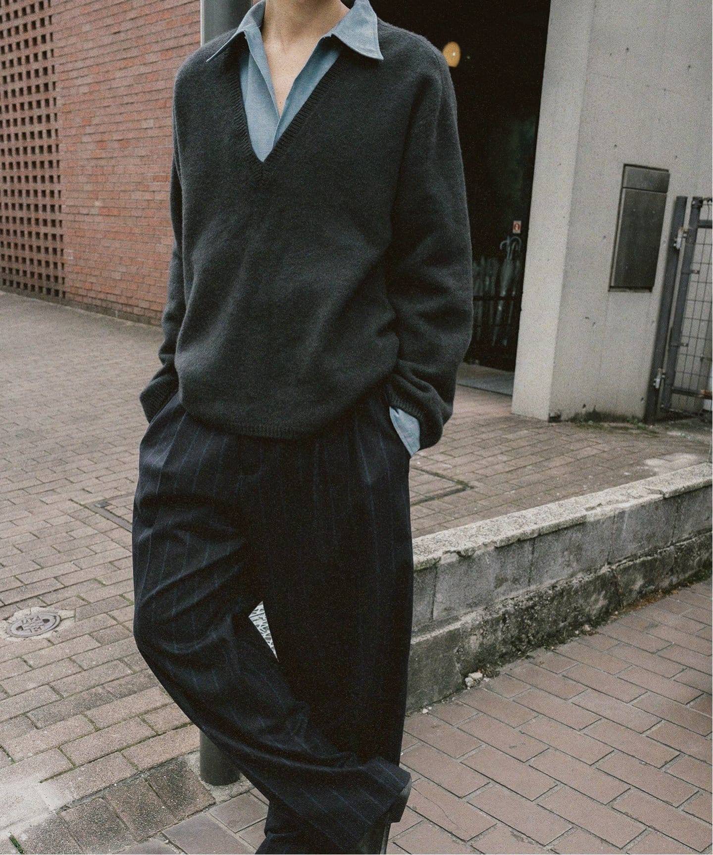 BATONER / バトナー】別注 V ネック ニット（ニット／セーター）｜L