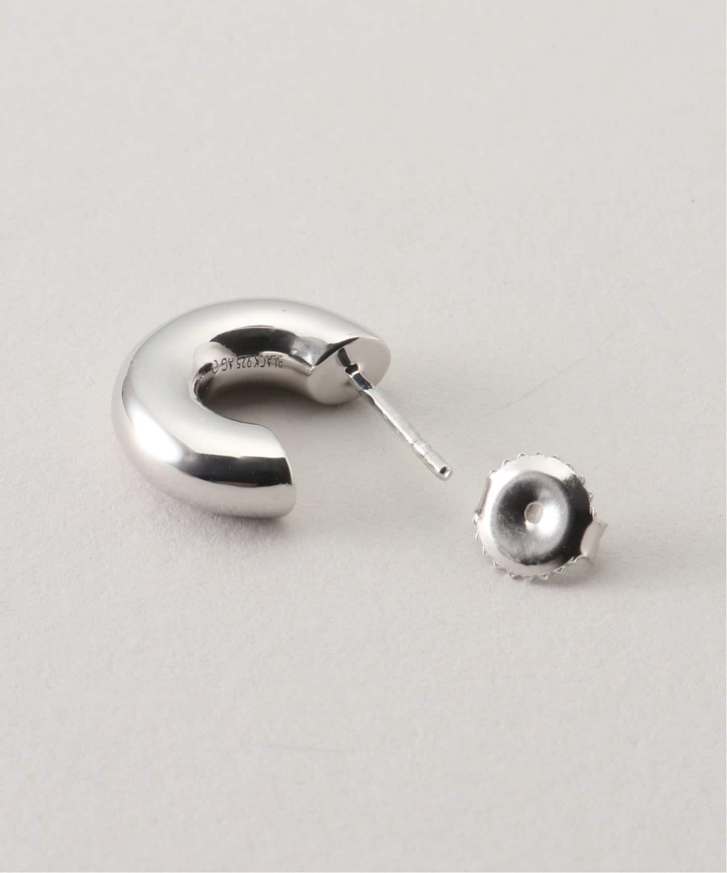 MARIA BLACK/マリアブラック】Tempelhofer Hoop Silver：ピアス（片耳