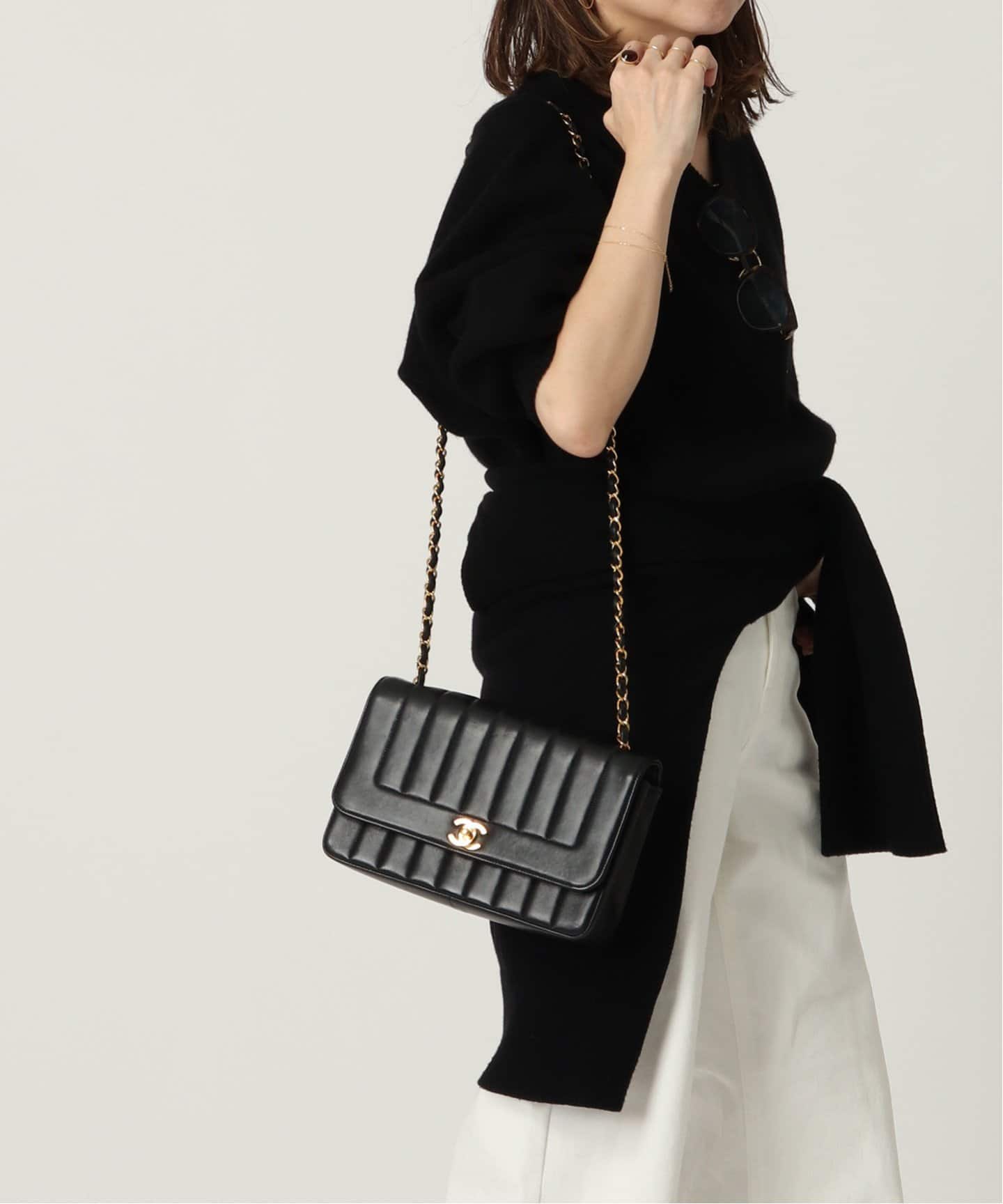 VINTAGE CHANEL/シャネル】マドモアゼル チェーンショルダーバッグ