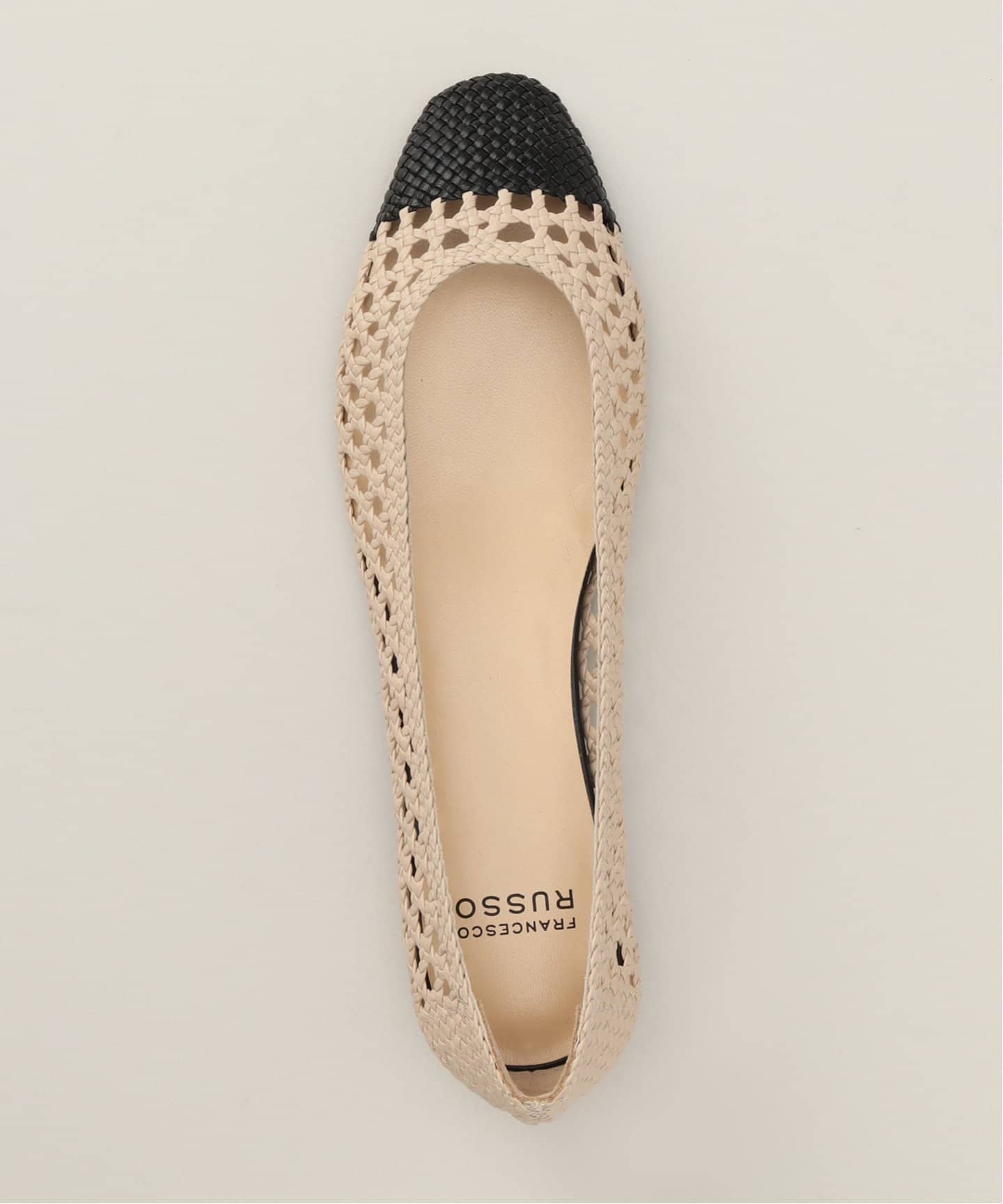 FRANCESCO RUSSO/フランチェスコ ルッソ】 MESH バレエシューズ