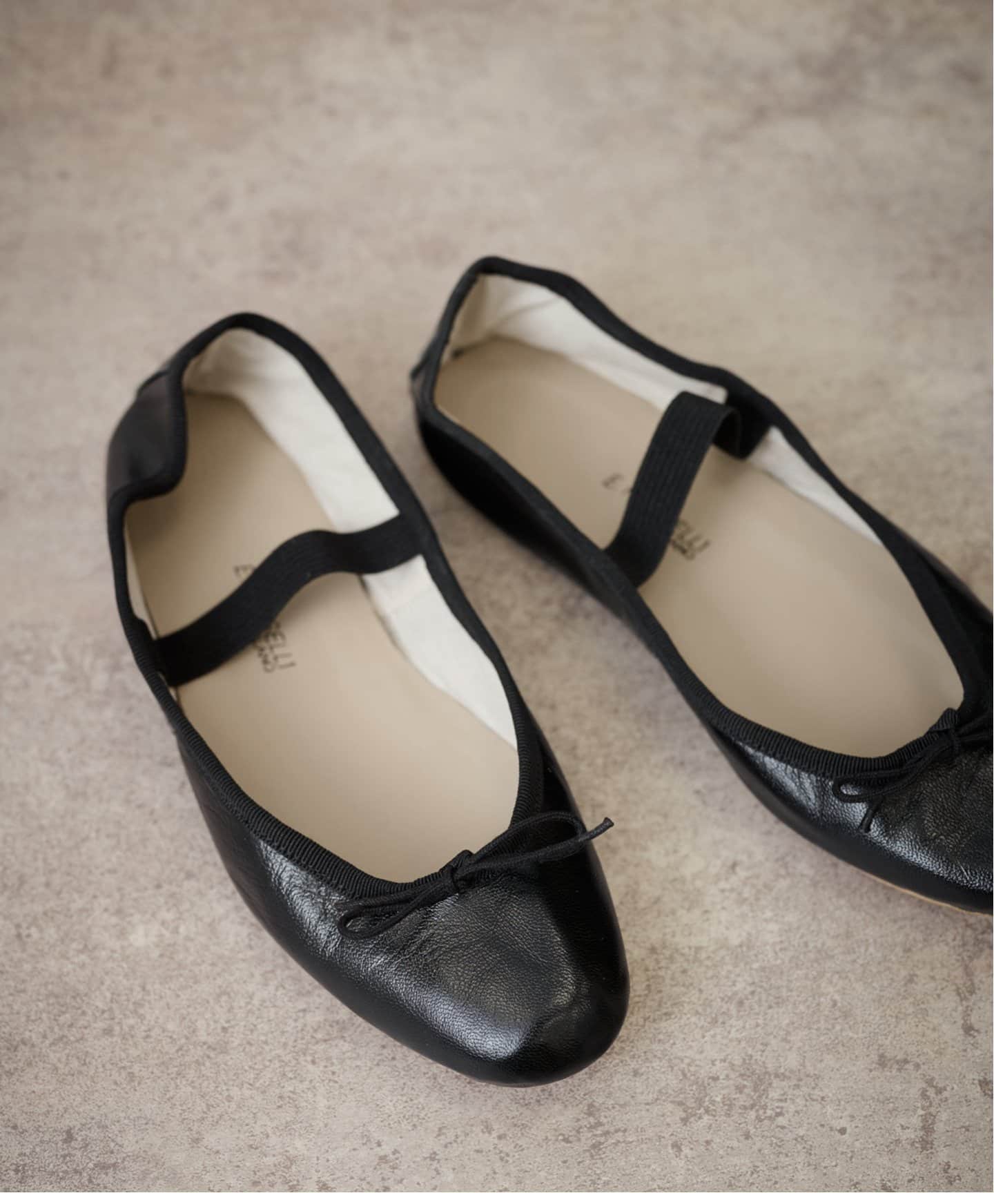 PORSELLI/ポルセリ 別注ゴムストラップバレエシューズ（バレエシューズ
