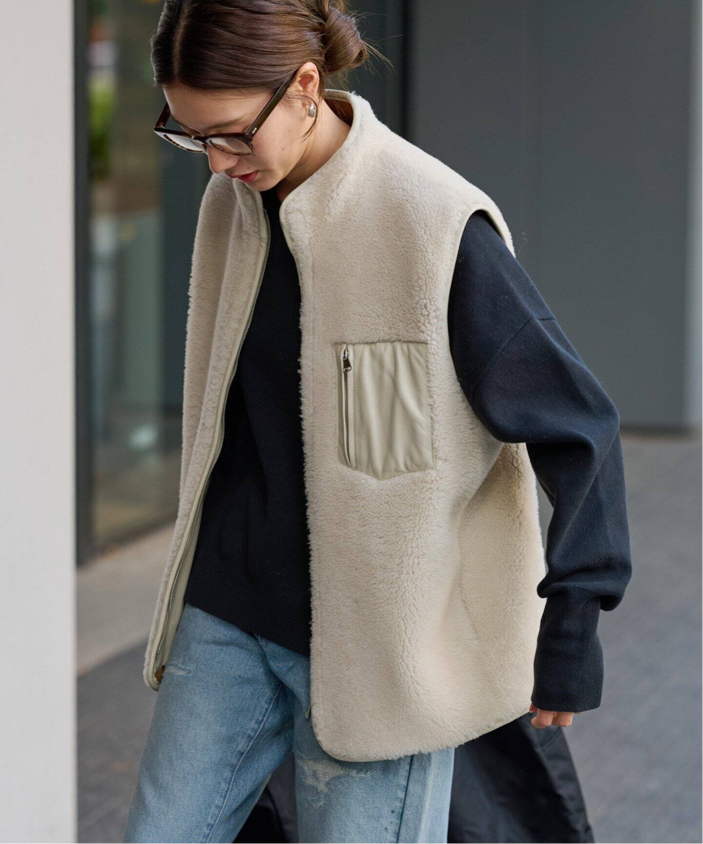 PAOLO GELLI 別注ムートンベスト（ベスト）｜FRAMeWORK（フレーム