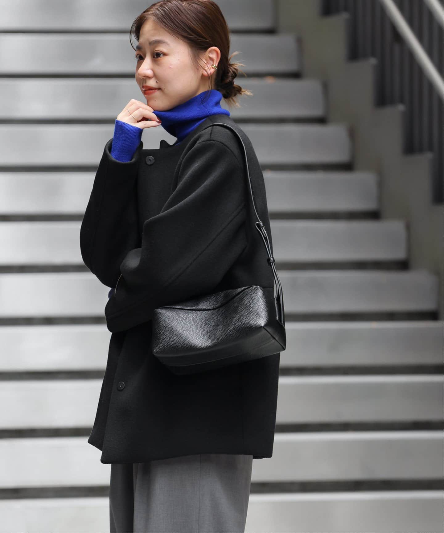 ⭐︎Miku様⭐︎ 新品スーパーファインビーバークルーネックコート