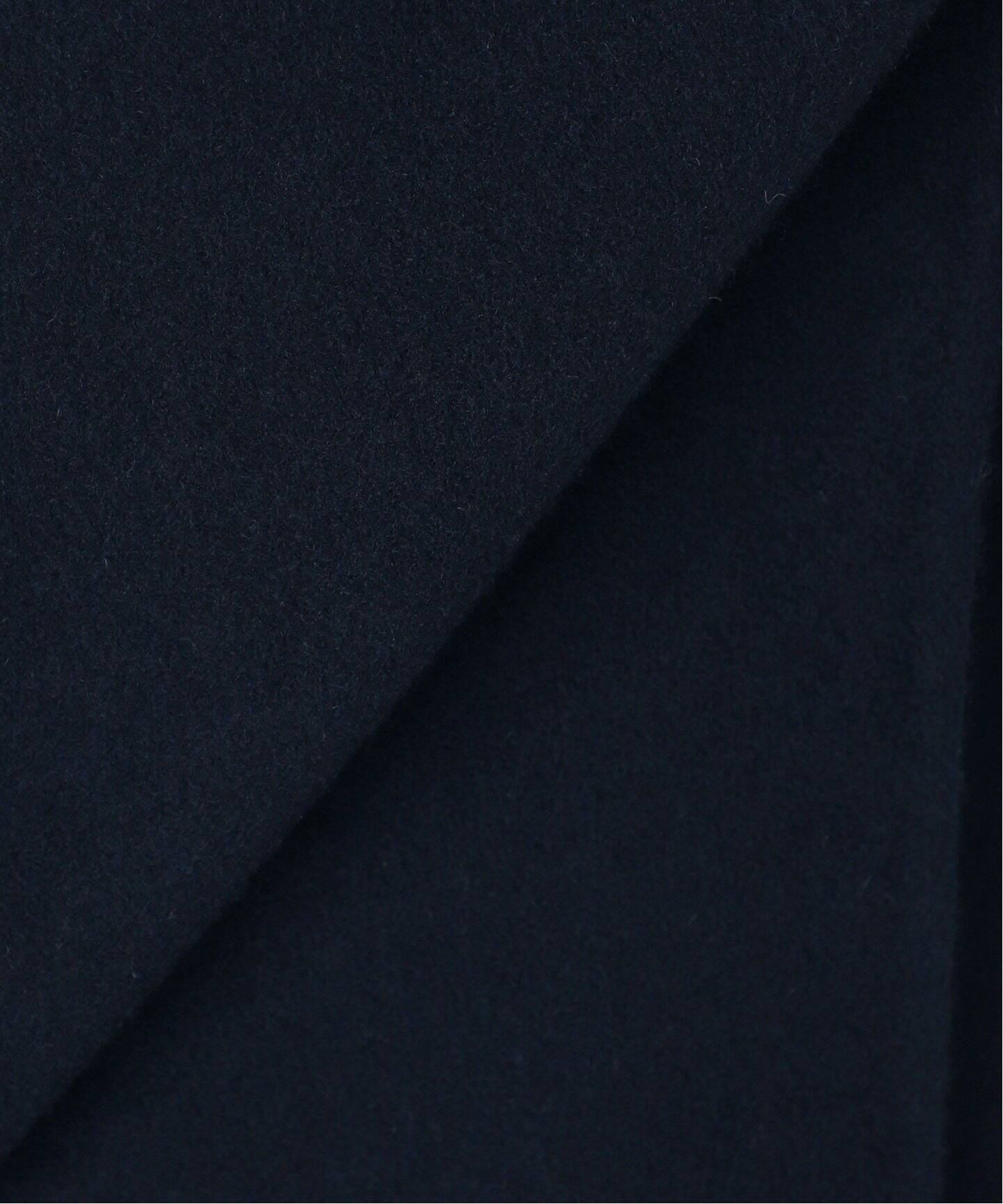 souple woolダブルフェイスノーカラーコート（ノーカラーコート