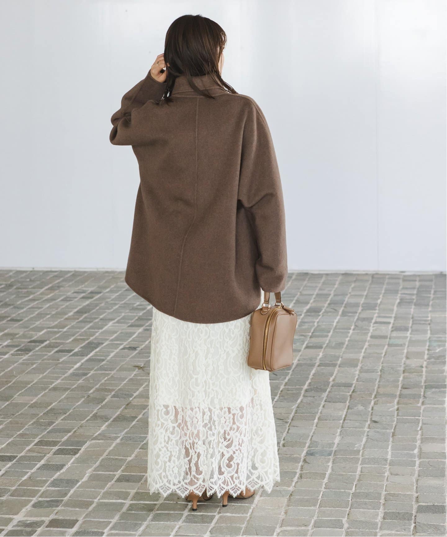 追加》キャメルミックスリバージップコート（その他ブルゾン／アウター