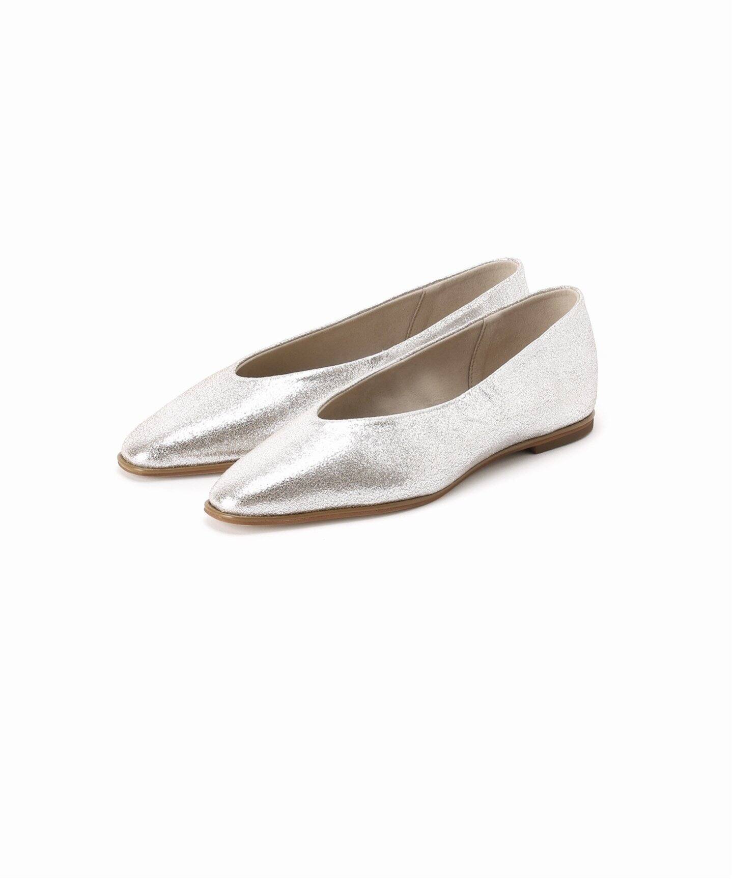 追加》レザーUカットフラット（フラットシューズ）｜LE TALON（ル