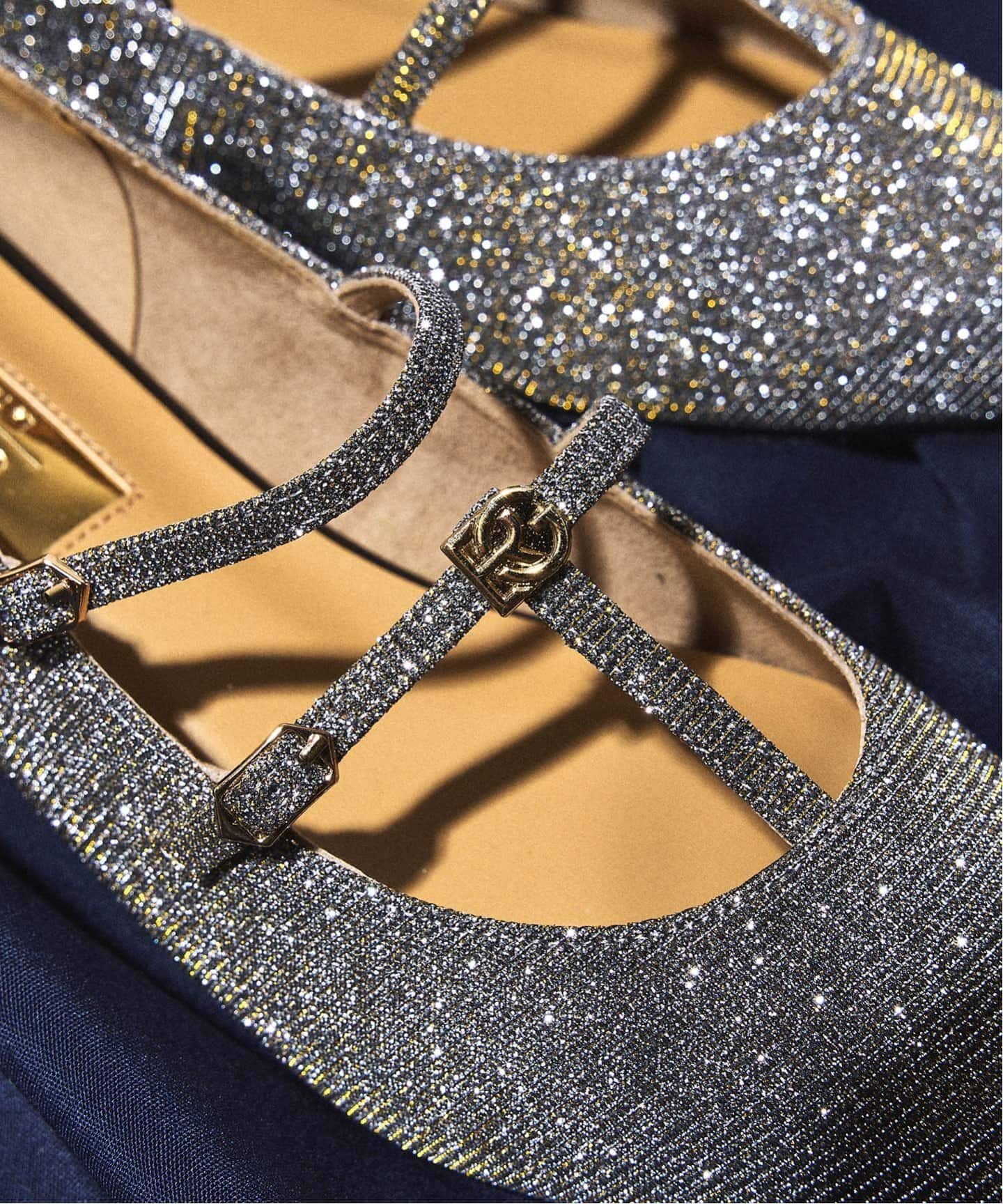 GRISE ポインテッドダブルTストラップフラット（フラットシューズ