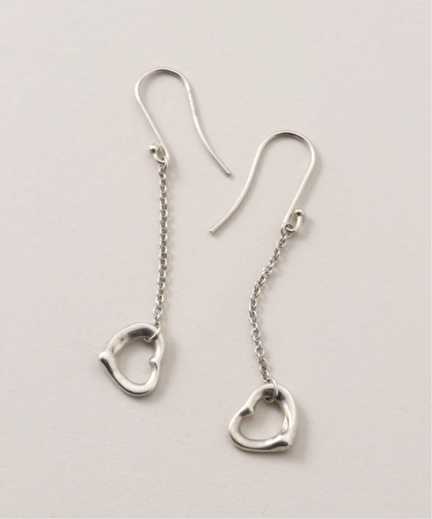 VINTAGE TIFFANY&Co./ティファニー】Open heart pierce chain(両耳