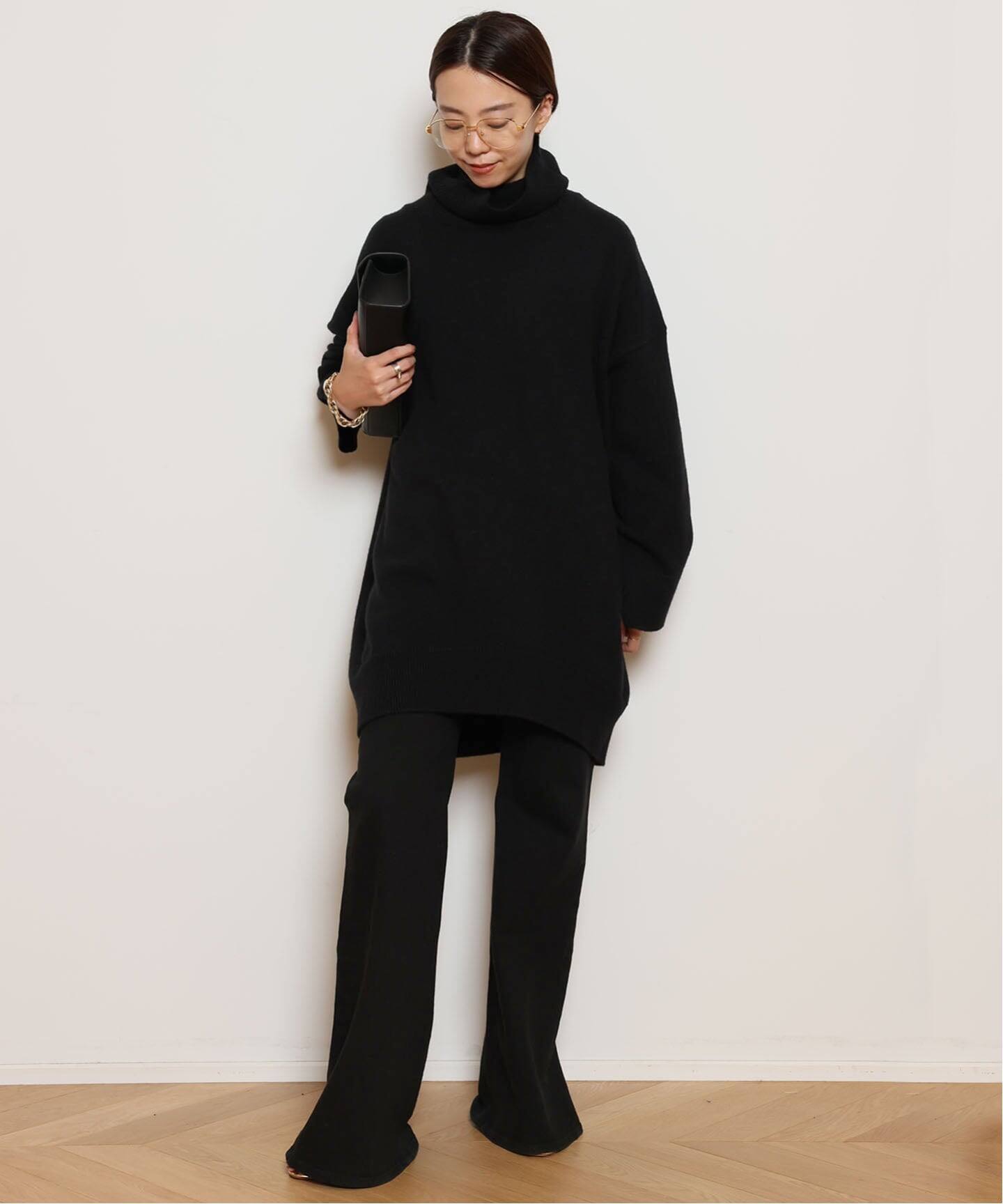 Light タートルネック ニットワンピース（ニットワンピース）｜MUSE de