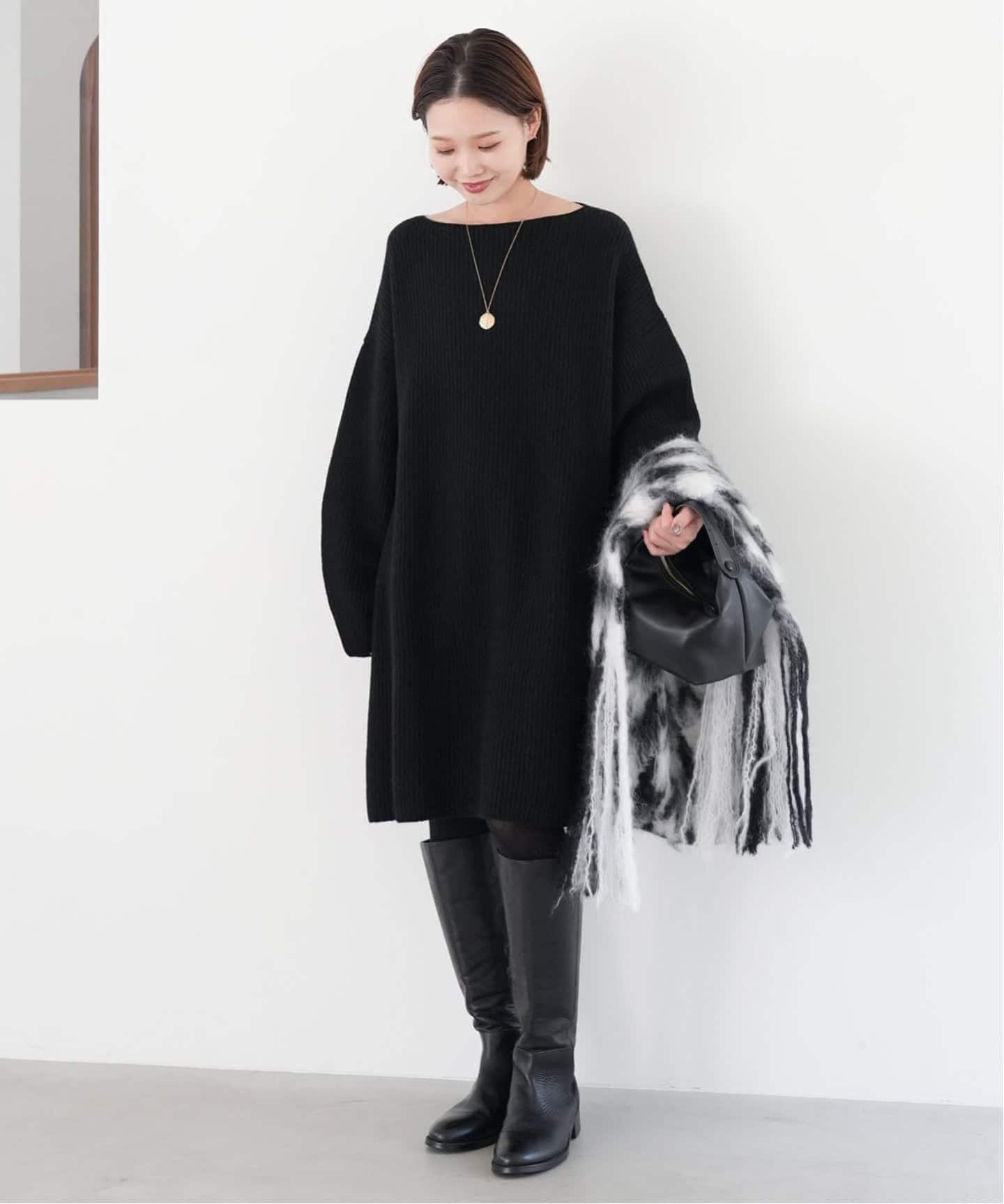 WEB限定/追加》ファインウールニットミニワンピース（ワンピース