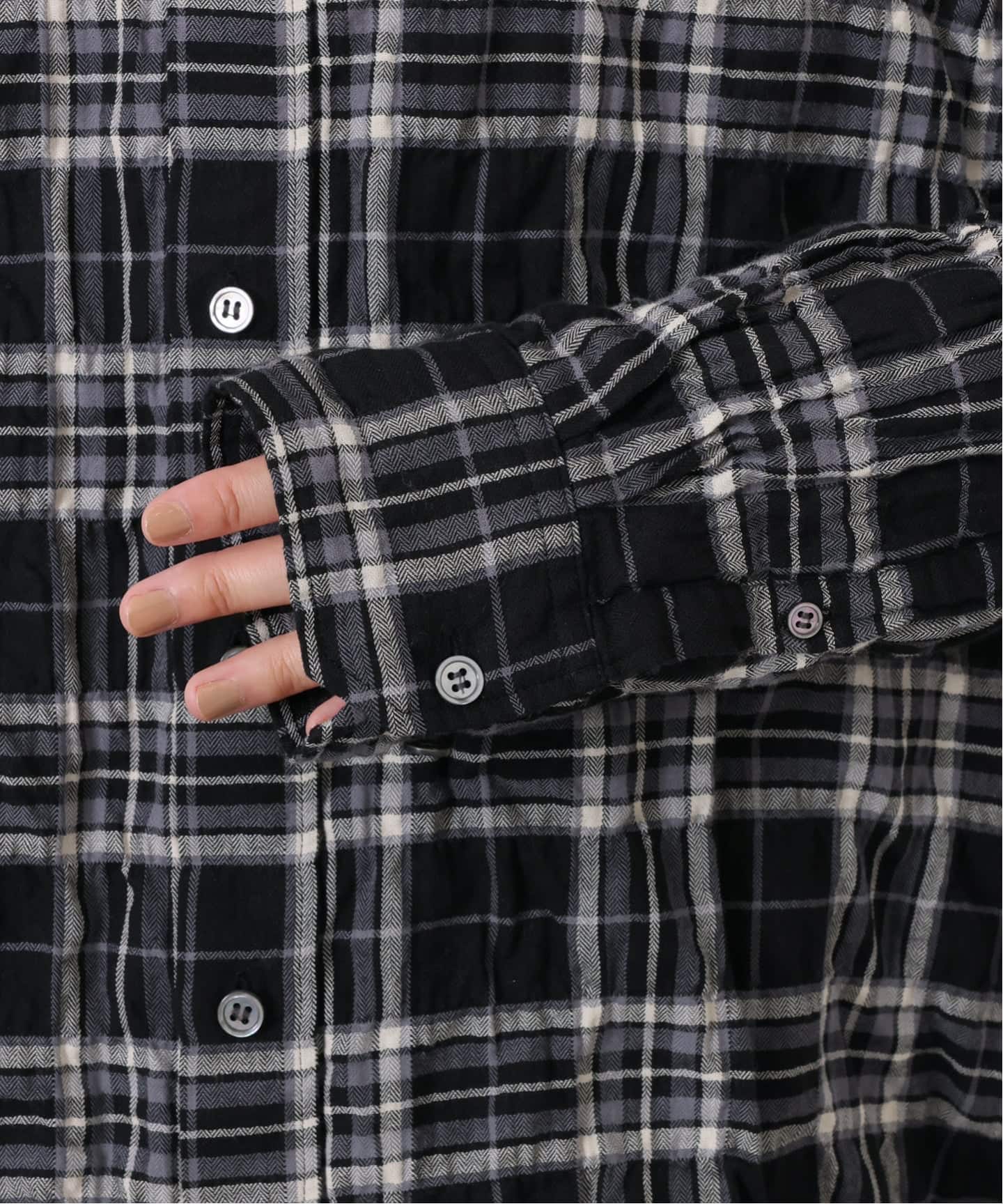 シャーリングチェック Big-BD-シャツ（シャツ／ブラウス）｜journal