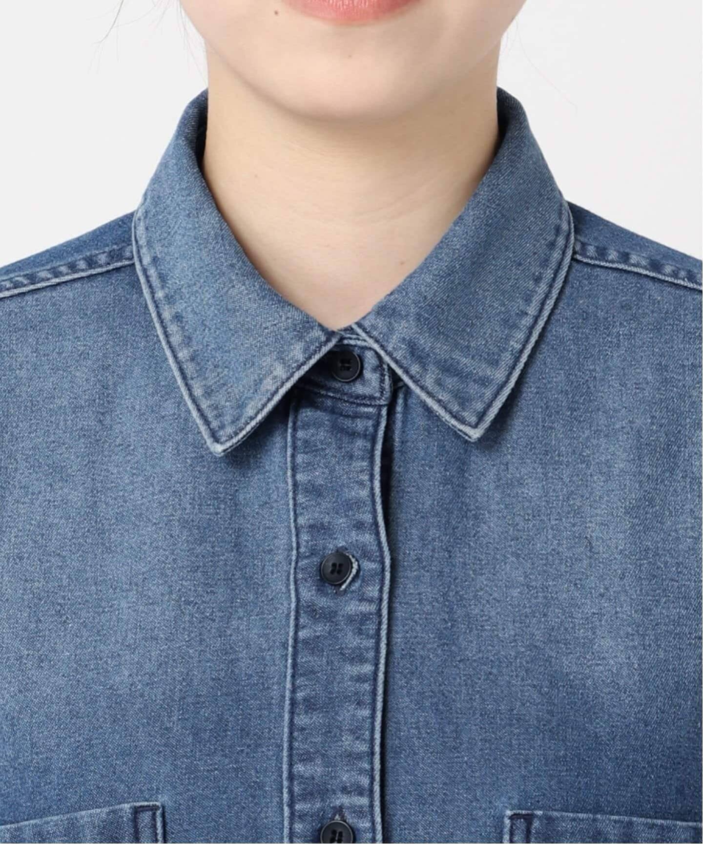 WEB限定追加》デニムオーバーサイズシャツ（シャツ／ブラウス