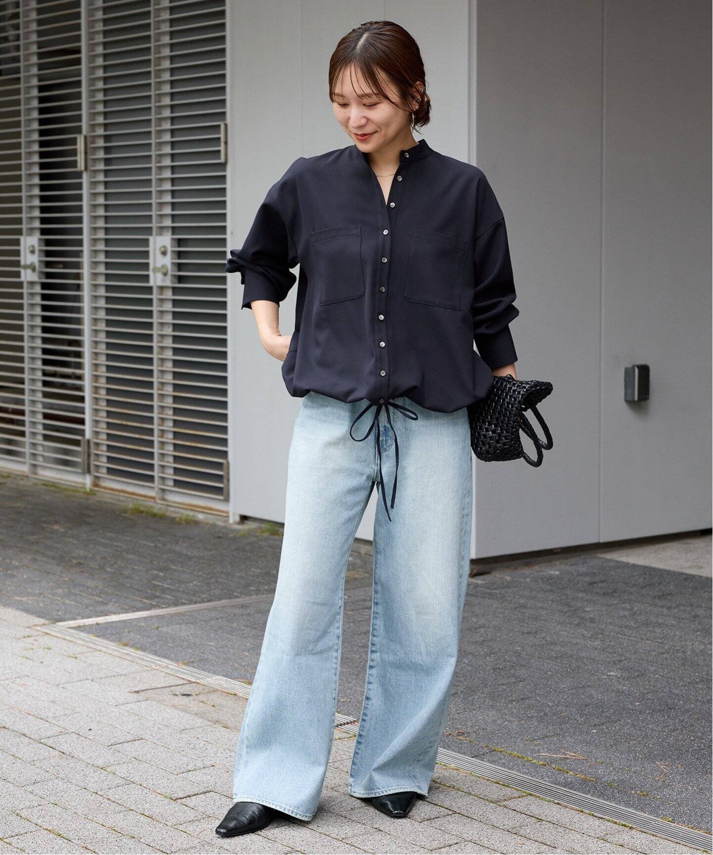 ウーリッシュツイルタックボリュームシャツ（シャツ／ブラウス