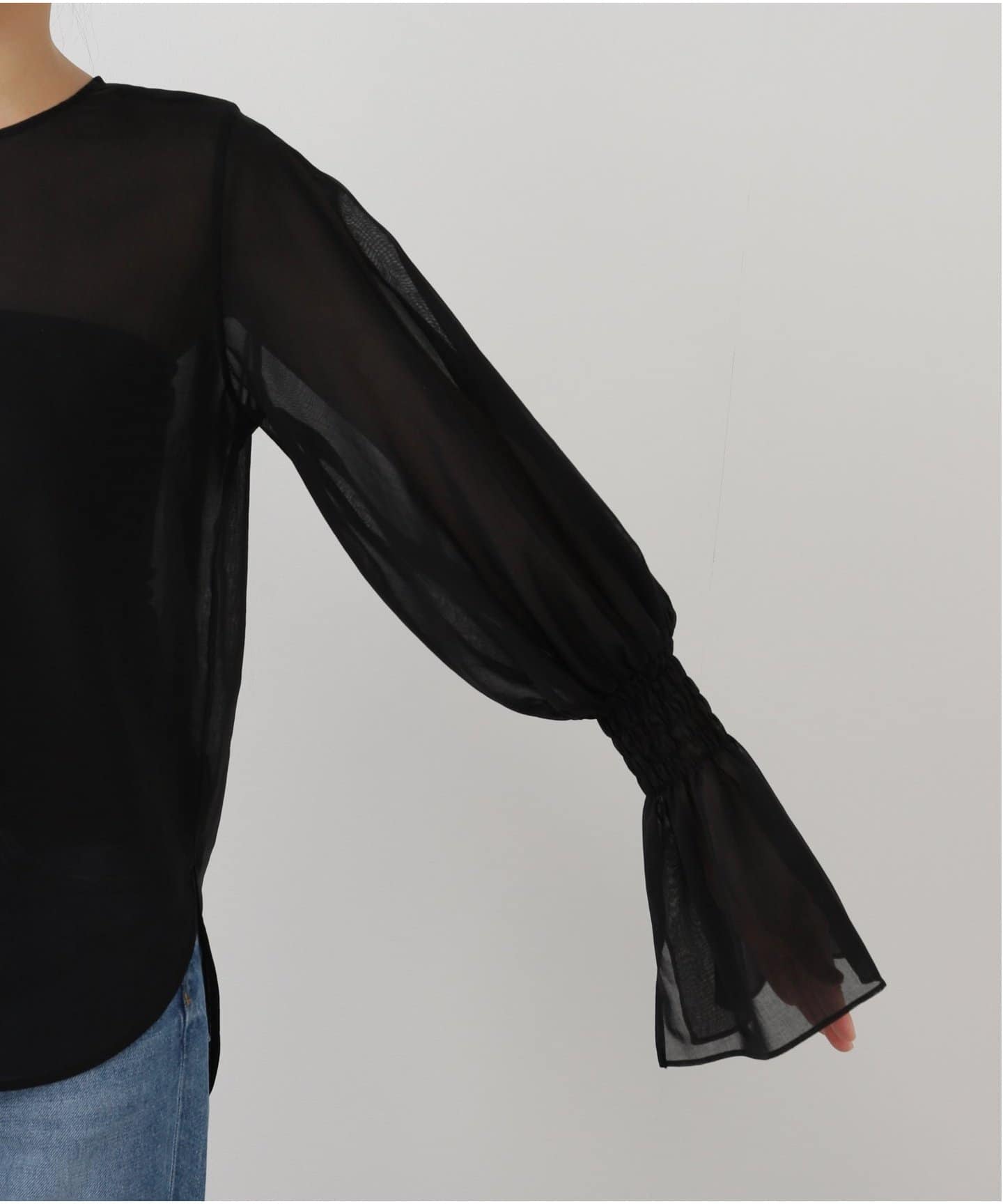 Sheer Voile Shirring Blouse（シャツ／ブラウス）｜L'Appartement