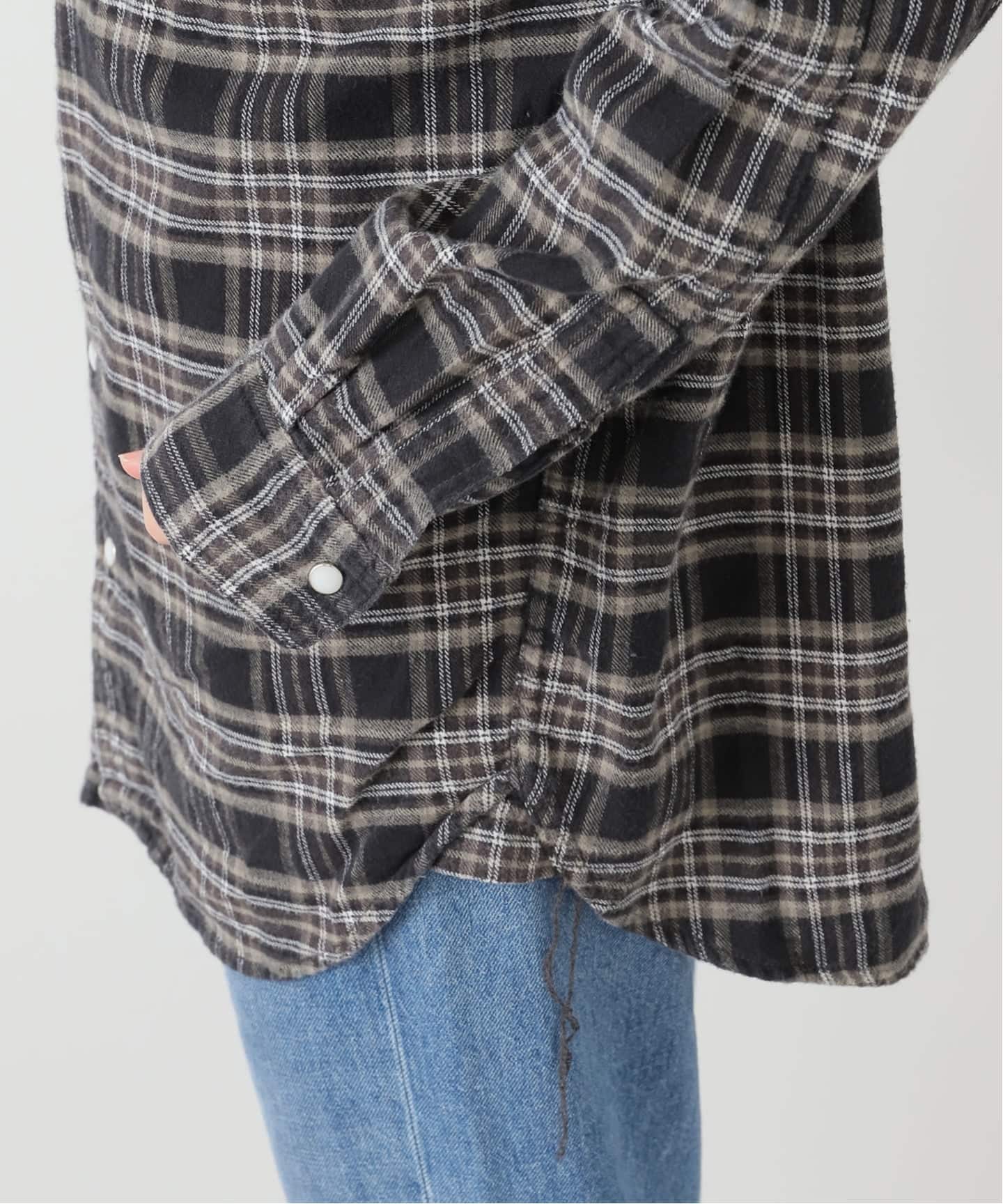 REMI RELIEF/レミ レリーフ】 CHECK SHIRT（シャツ／ブラウス）｜L