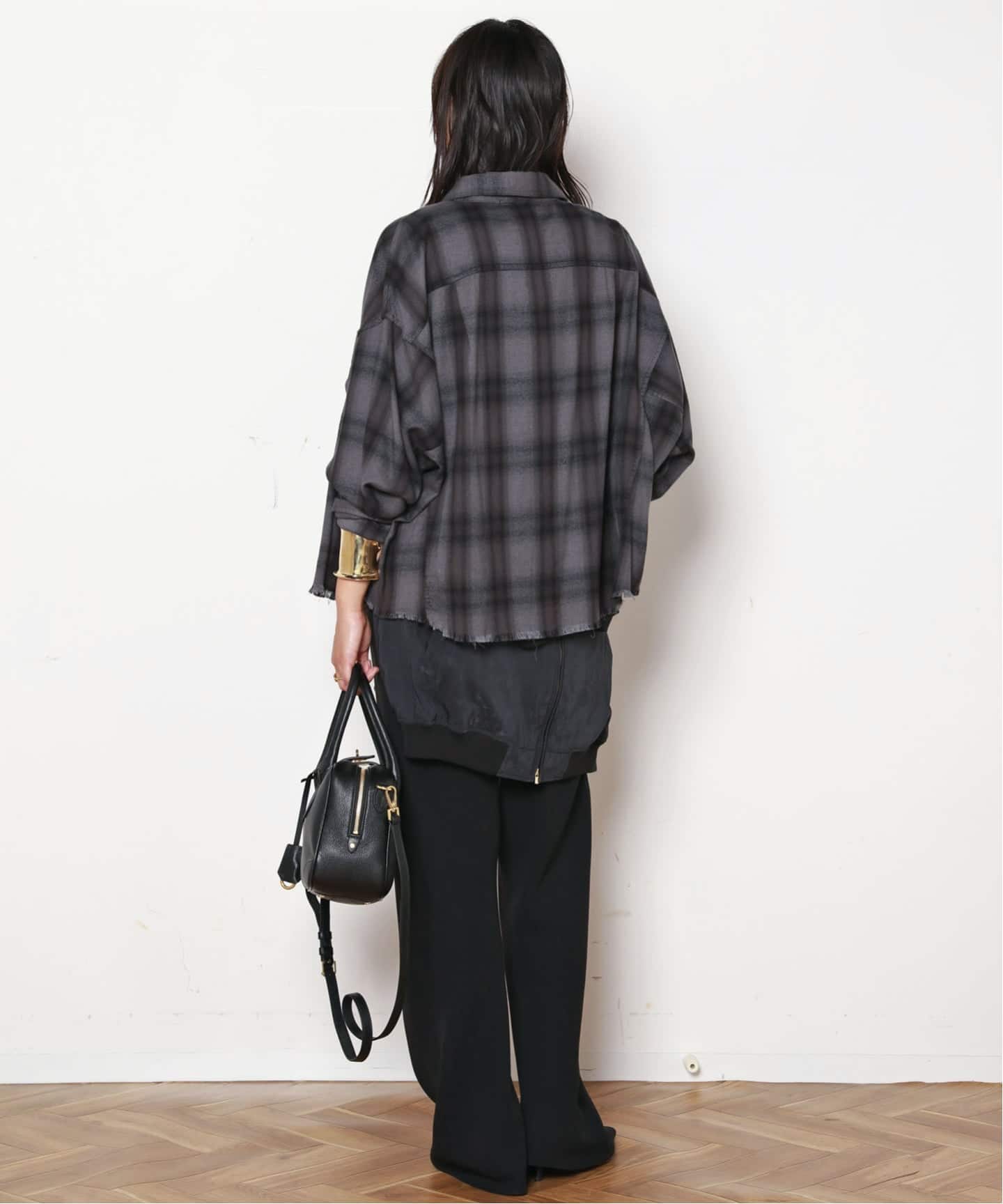 クロップドチェックシャツ（シャツ／ブラウス）｜AP STUDIO（エーピー