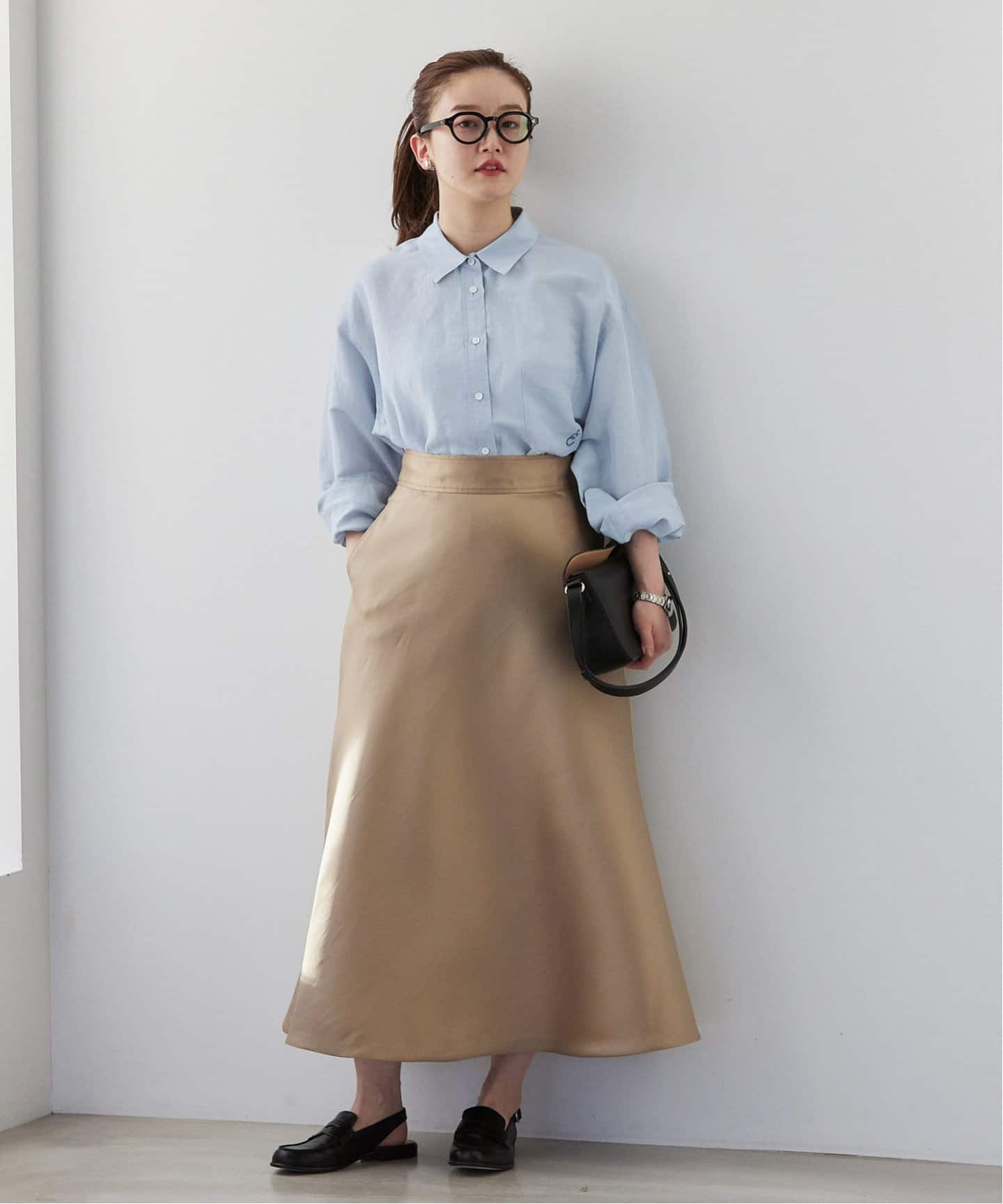 ラミーリヨセルロングシャツ（シャツ／ブラウス）｜IENA（イエナ）の