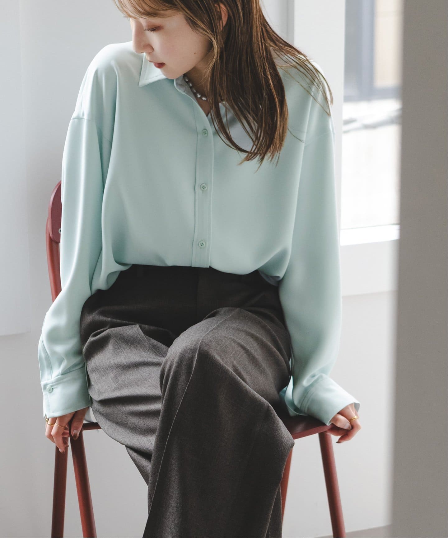 追加》シーズンカラープレーンシャツ 11（シャツ／ブラウス）｜NOBLE