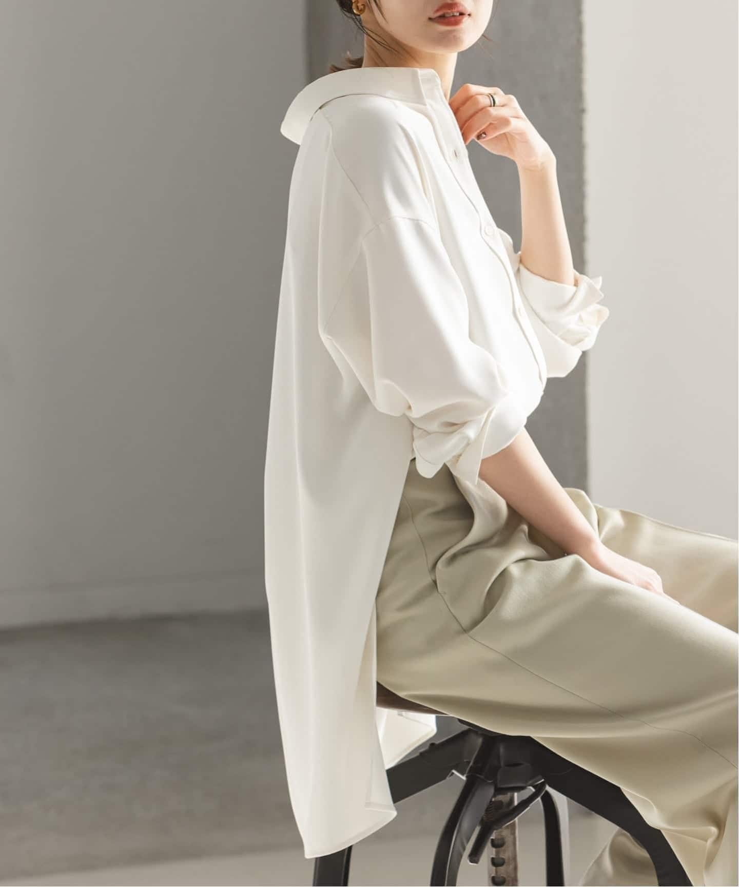 追加》シーズンカラープレーンシャツ14（シャツ／ブラウス）｜NOBLE