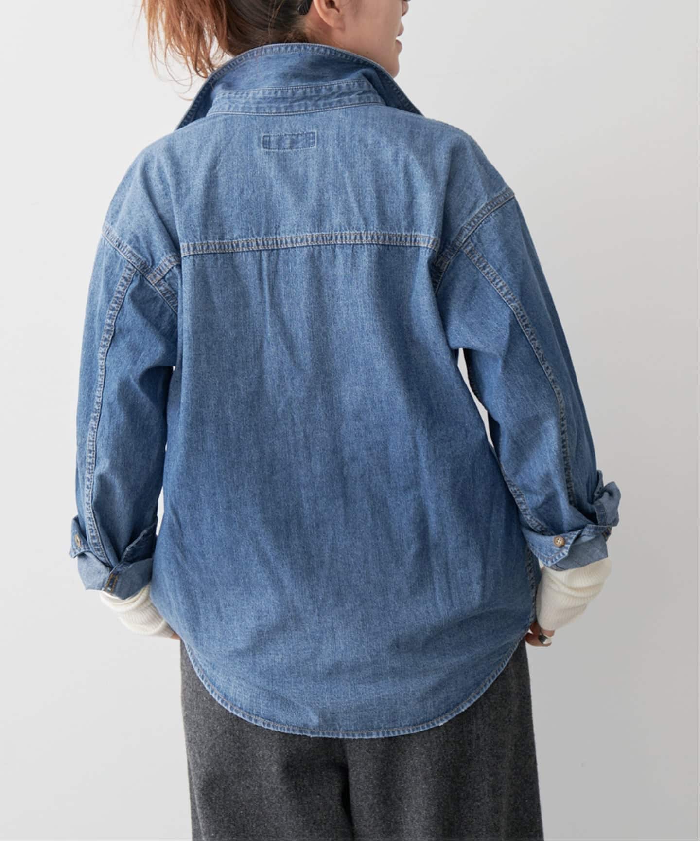 追加》ライトオンスデニムシャツ（シャツ／ブラウス）｜Spick and Span