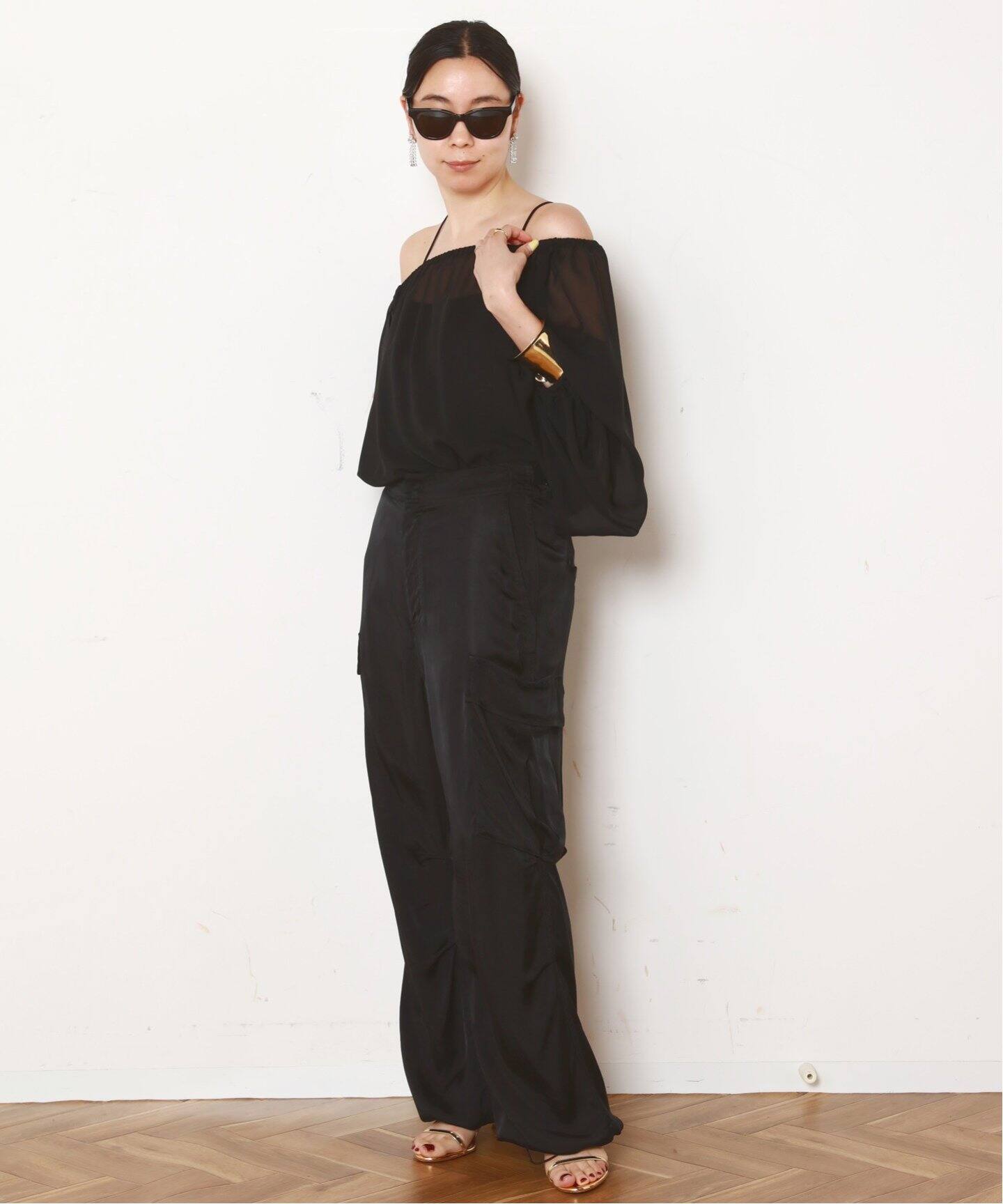 サテンジョーゼットキャミソール（キャミソール）｜AP STUDIO