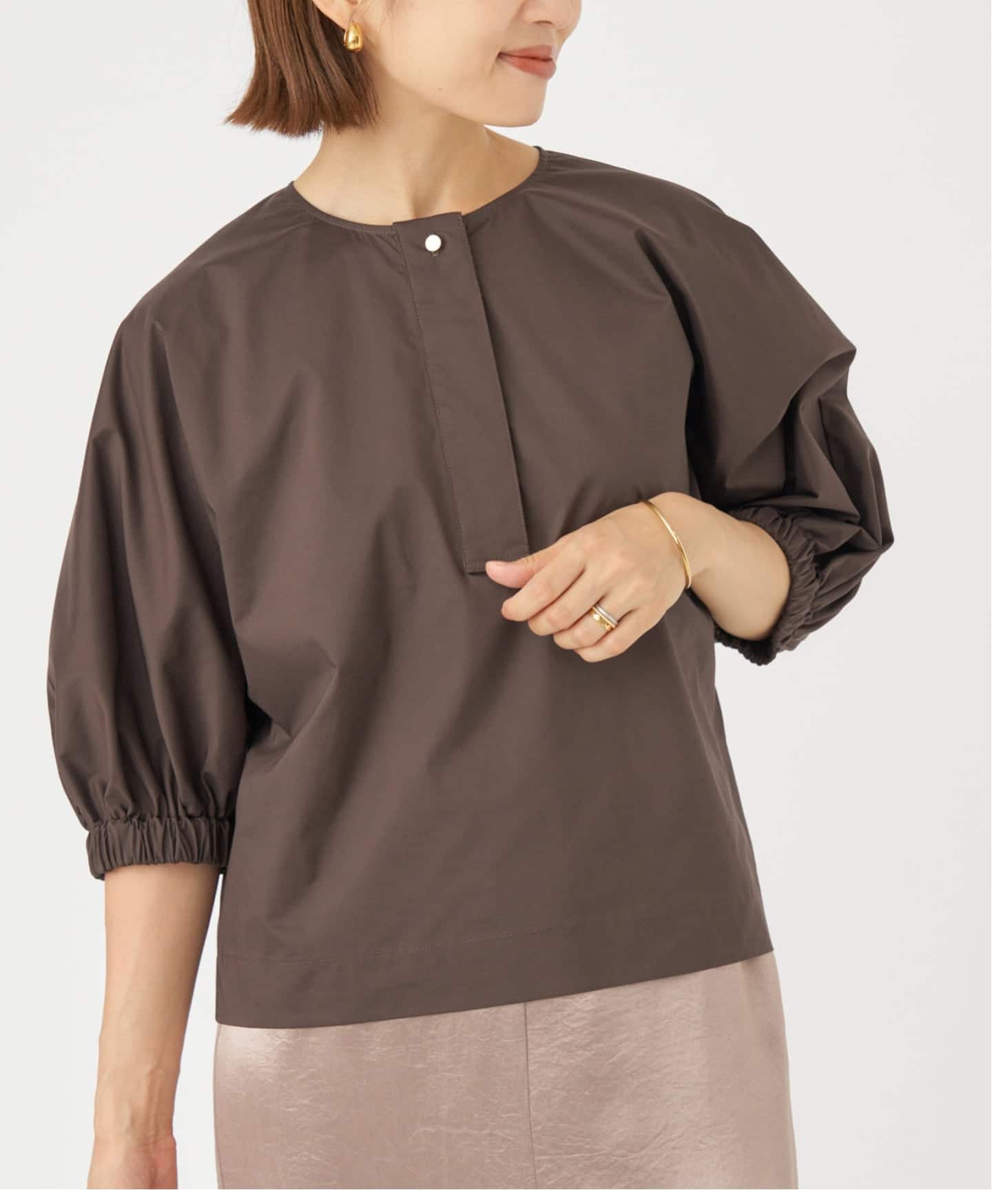 タフタギャザードルマンブラウス（シャツ／ブラウス）｜IENA（イエナ