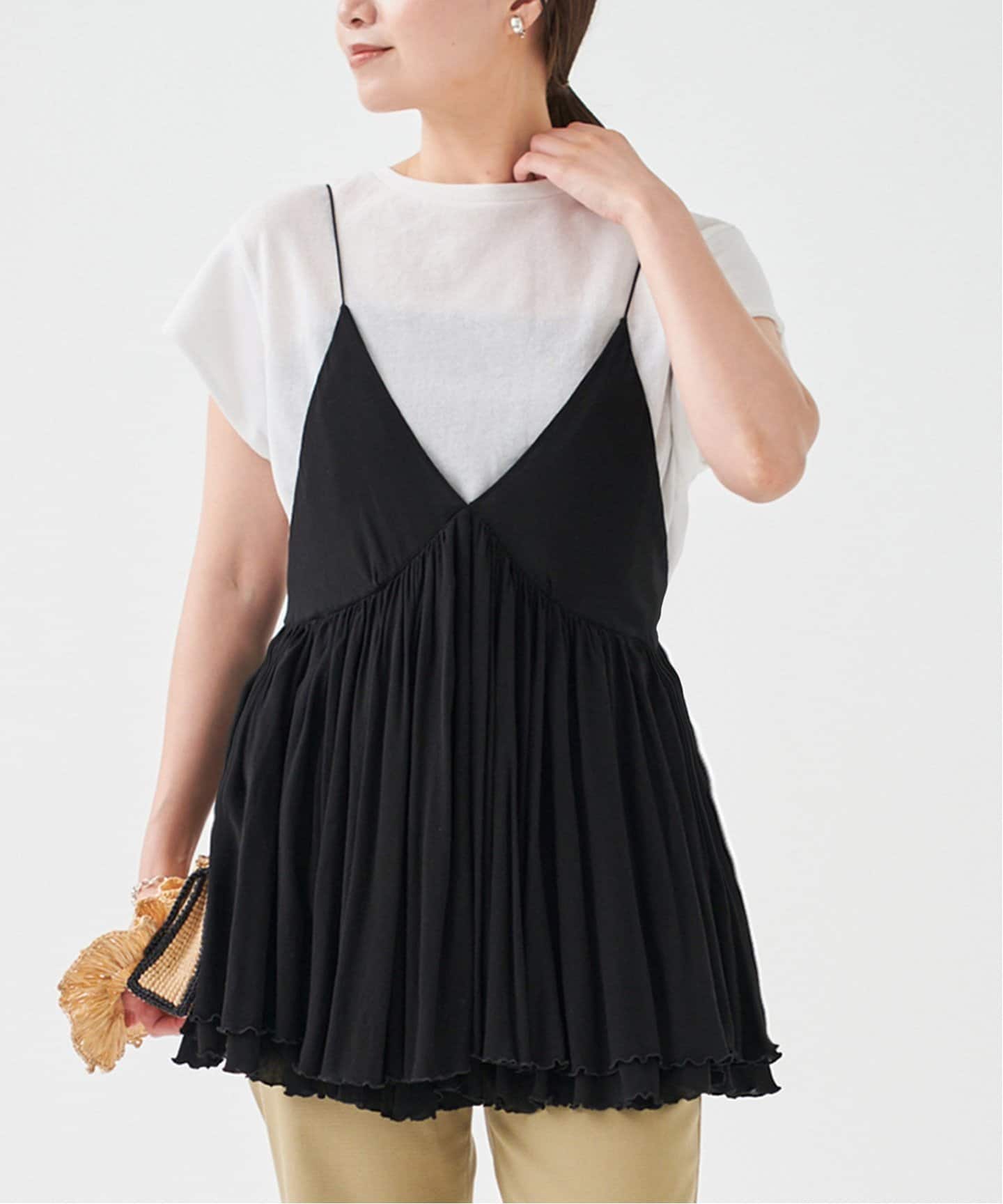 ギャザーフレアキャミ（キャミソール）｜IENA（イエナ）の通販