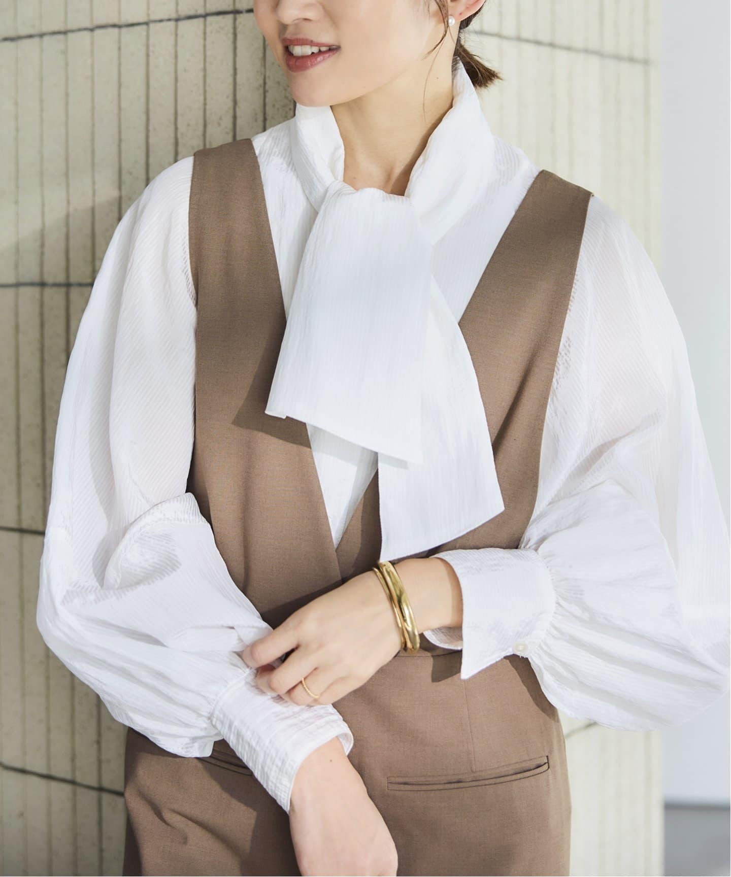 ＆NAVY 2way ボウタイ ブラウス（シャツ／ブラウス）｜IENA（イエナ