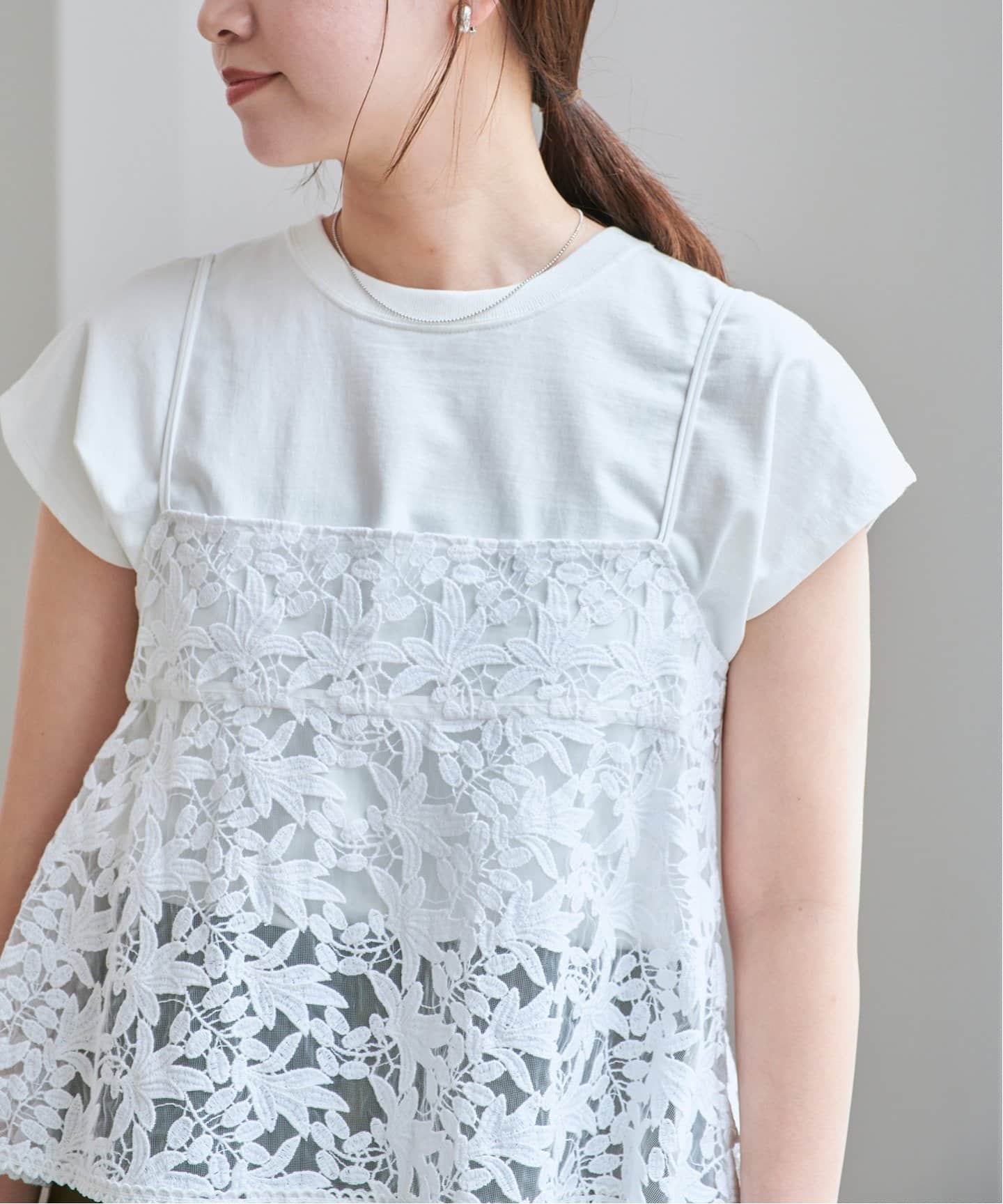 WEB限定/追加》レースショートキャミソール（キャミソール）｜IENA