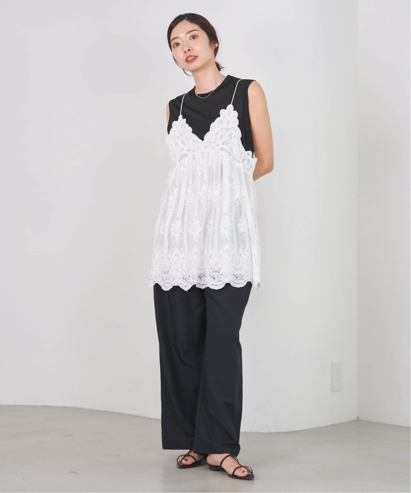 アンティークチュールバテンキャミ（シャツ／ブラウス）｜IENA（イエナ