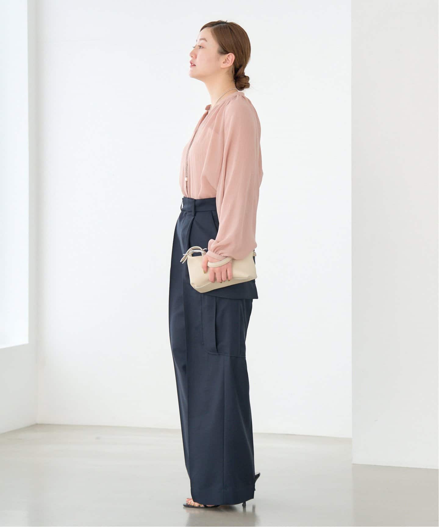 シアージョーゼット ギャザーブラウス（シャツ／ブラウス）｜IENA