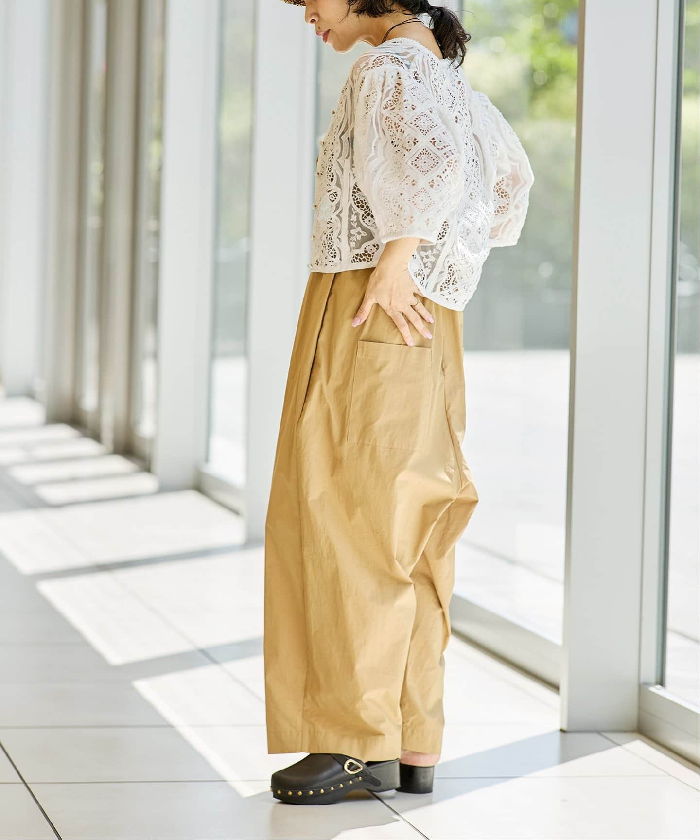 IENA LA BOUCLE エンブロイダリーブラウス（シャツ／ブラウス）｜IENA