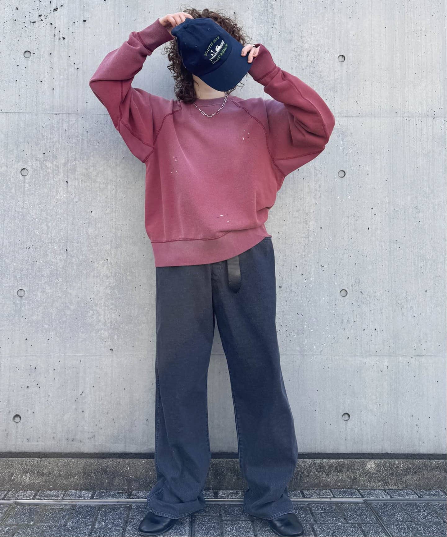 chimala】 for luxe PAINT SWEAT CREW TOP（スウェット）｜journal