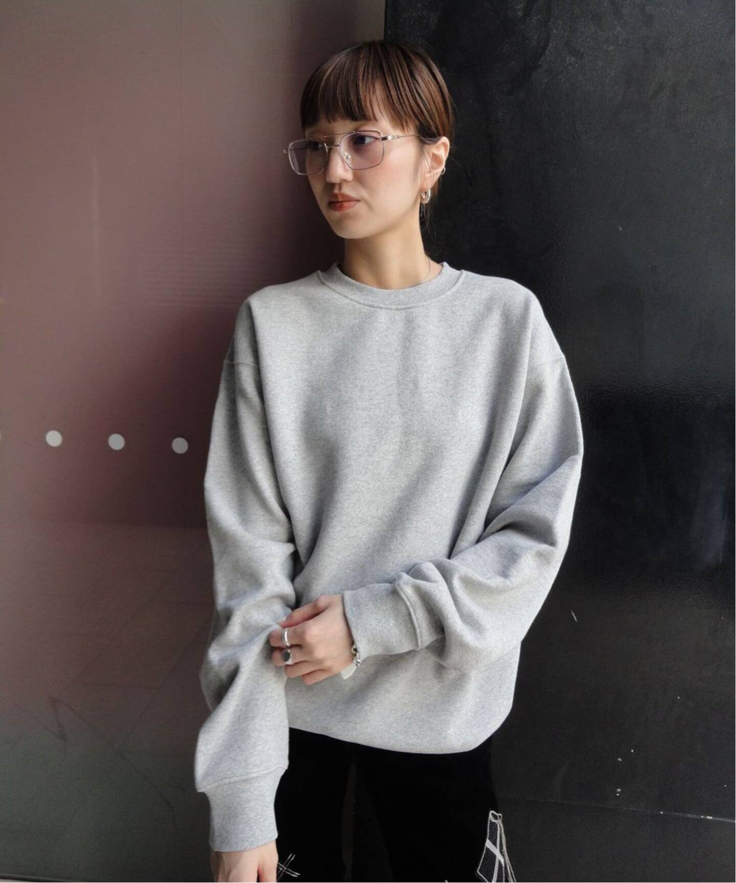 Dime/ダイム】 CURSIVE SMALL LOGO CREWNECK（スウェット）｜Oriens