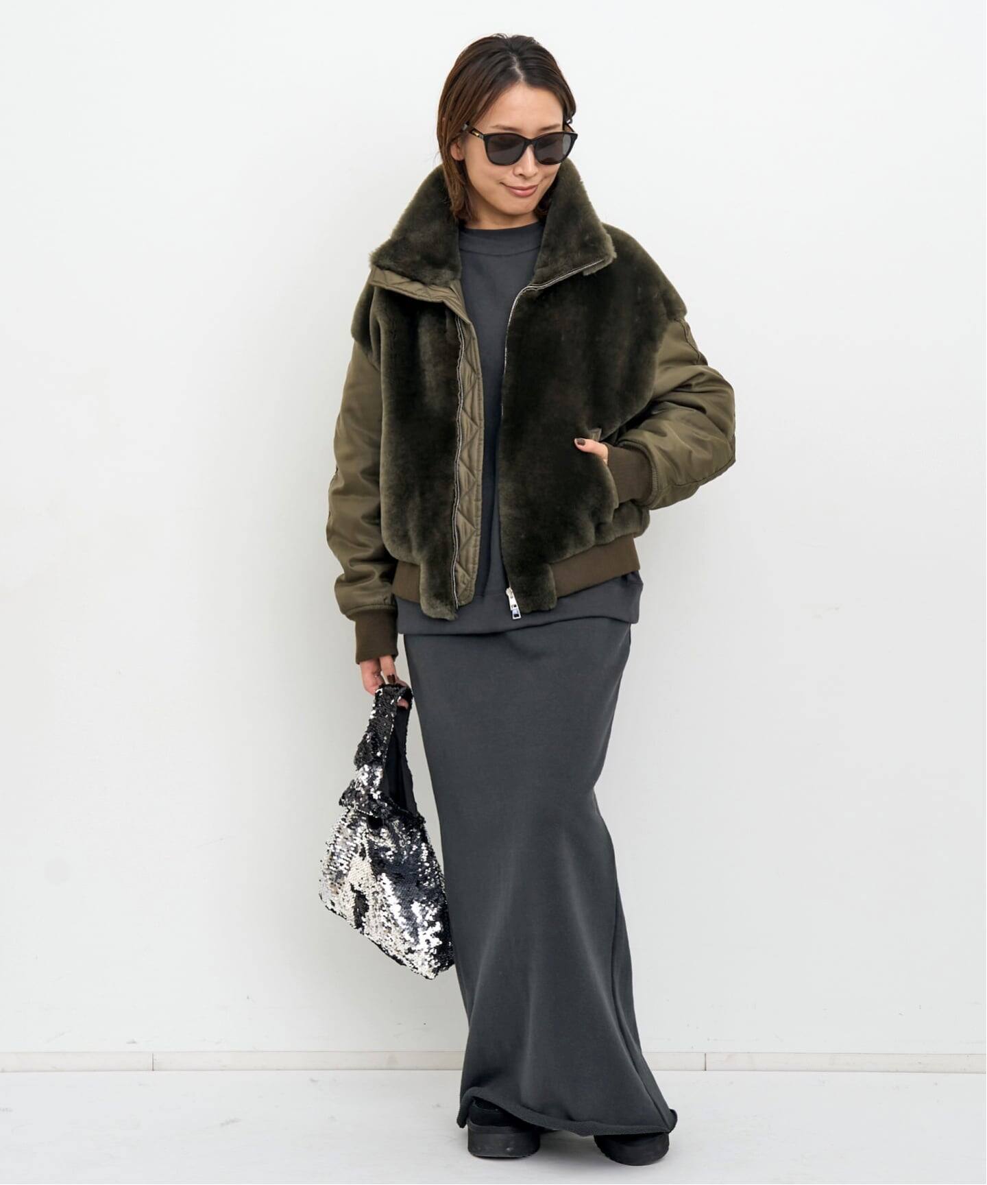 AMERICANA/アメリカーナ】 HALF SLEEVE SWEAT（スウェット）｜L